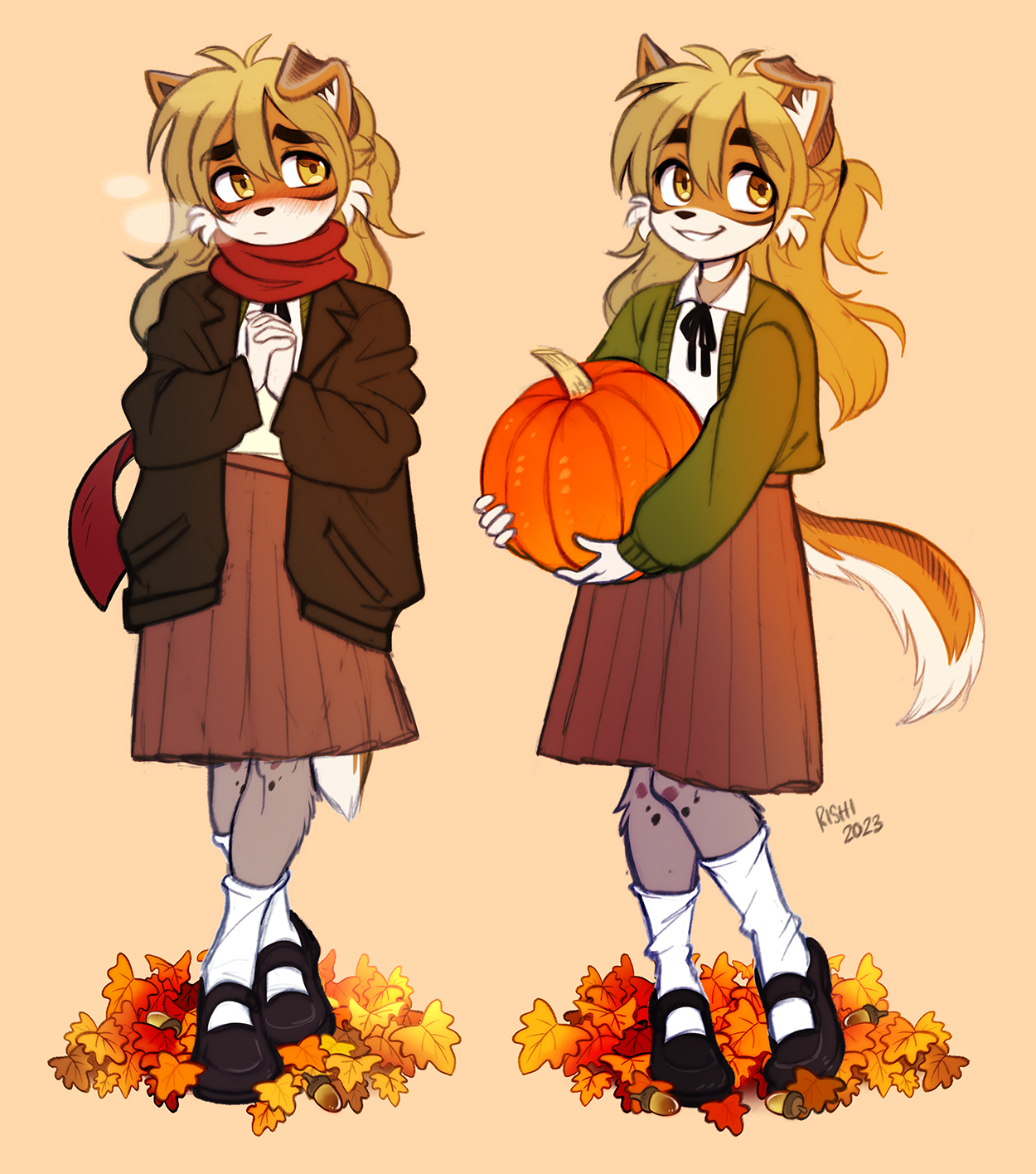 Autumn Vibes with Soleil by rishi-chan -- Fur Affinity [dot] net