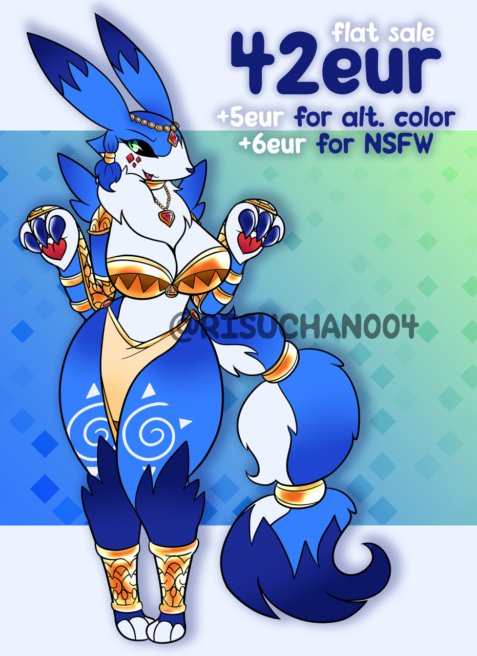 🐱 CLOSED - Lucario x Gatomon FUSION ADOPT by risuchan004 -- Fur