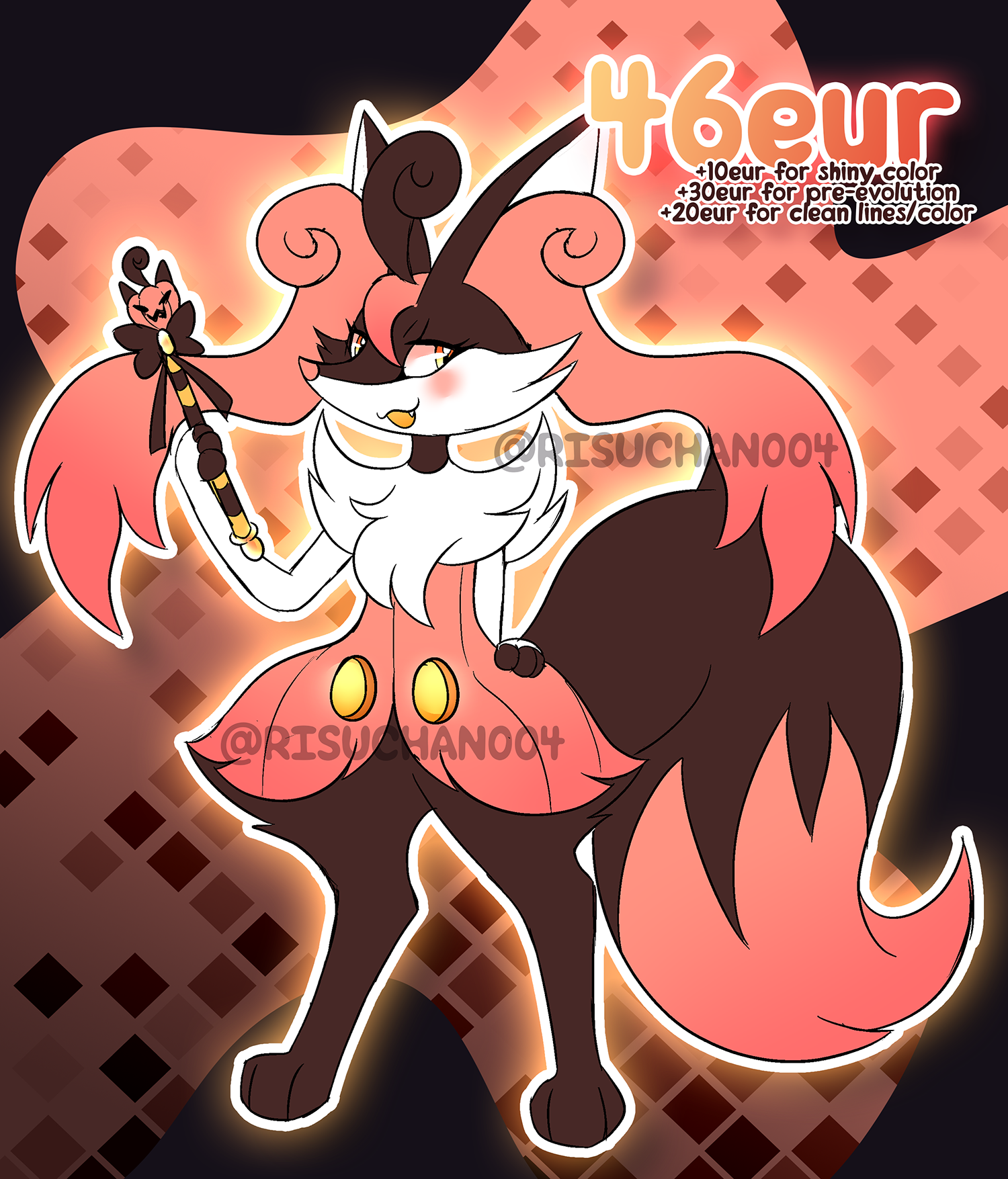 Braixen x Zekrom Fusion ADOPT - CLOSED by risuchan004 -- Fur Affinity [dot]  net