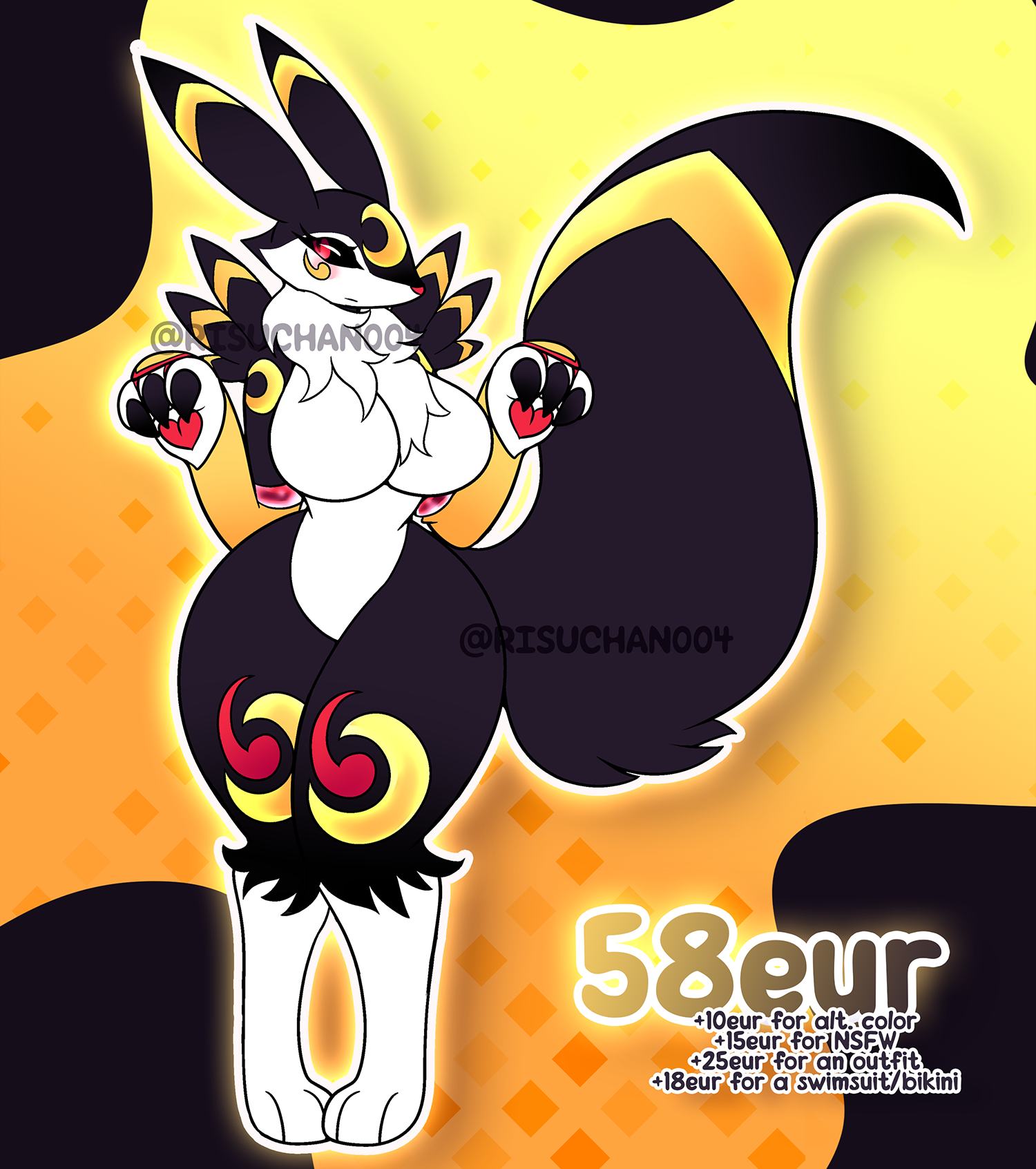 Braixen x Zekrom Fusion ADOPT - CLOSED by risuchan004 -- Fur Affinity [dot]  net