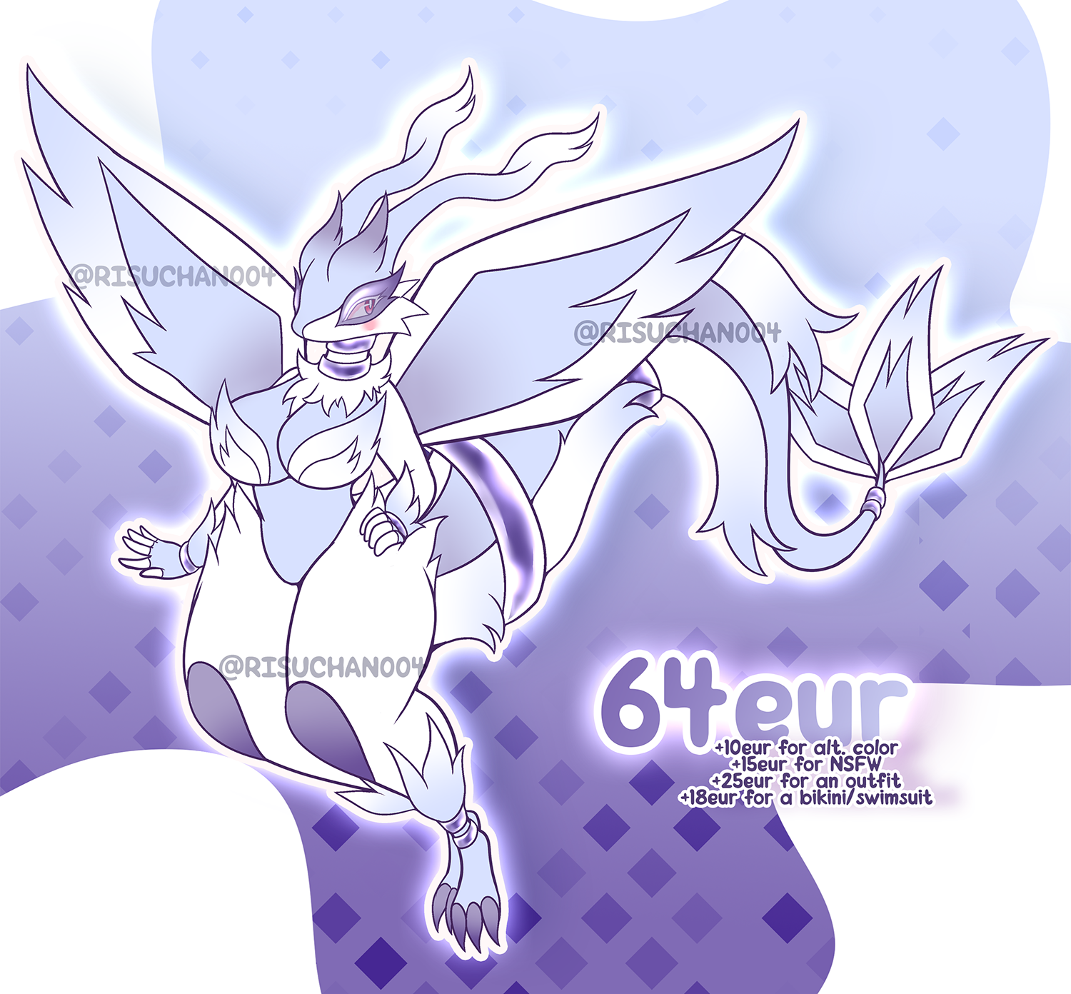 Pokémon Fusion Art - Zekrom - Ninetales Artist