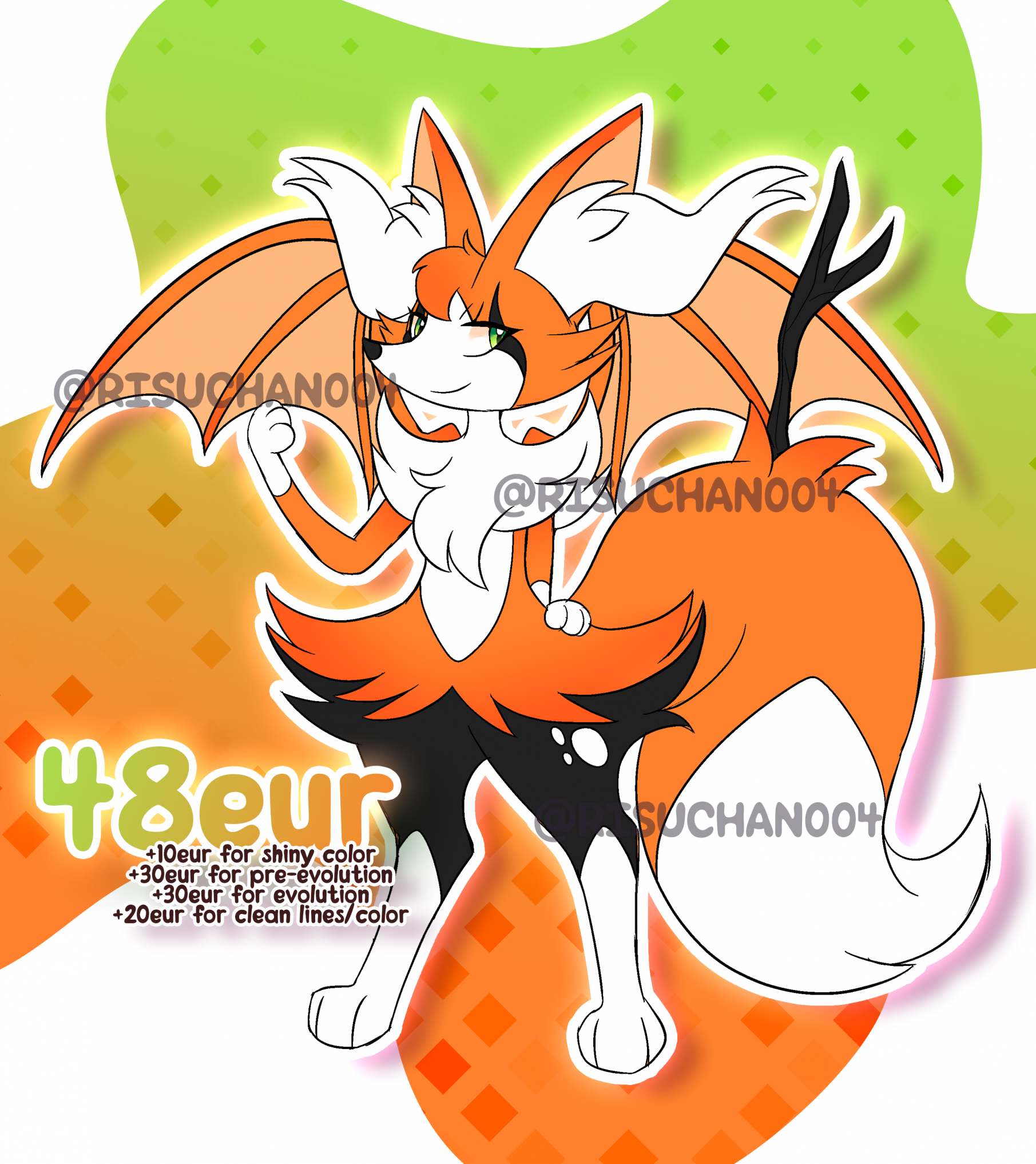 Braixen x Zekrom Fusion ADOPT - CLOSED by risuchan004 -- Fur Affinity [dot]  net