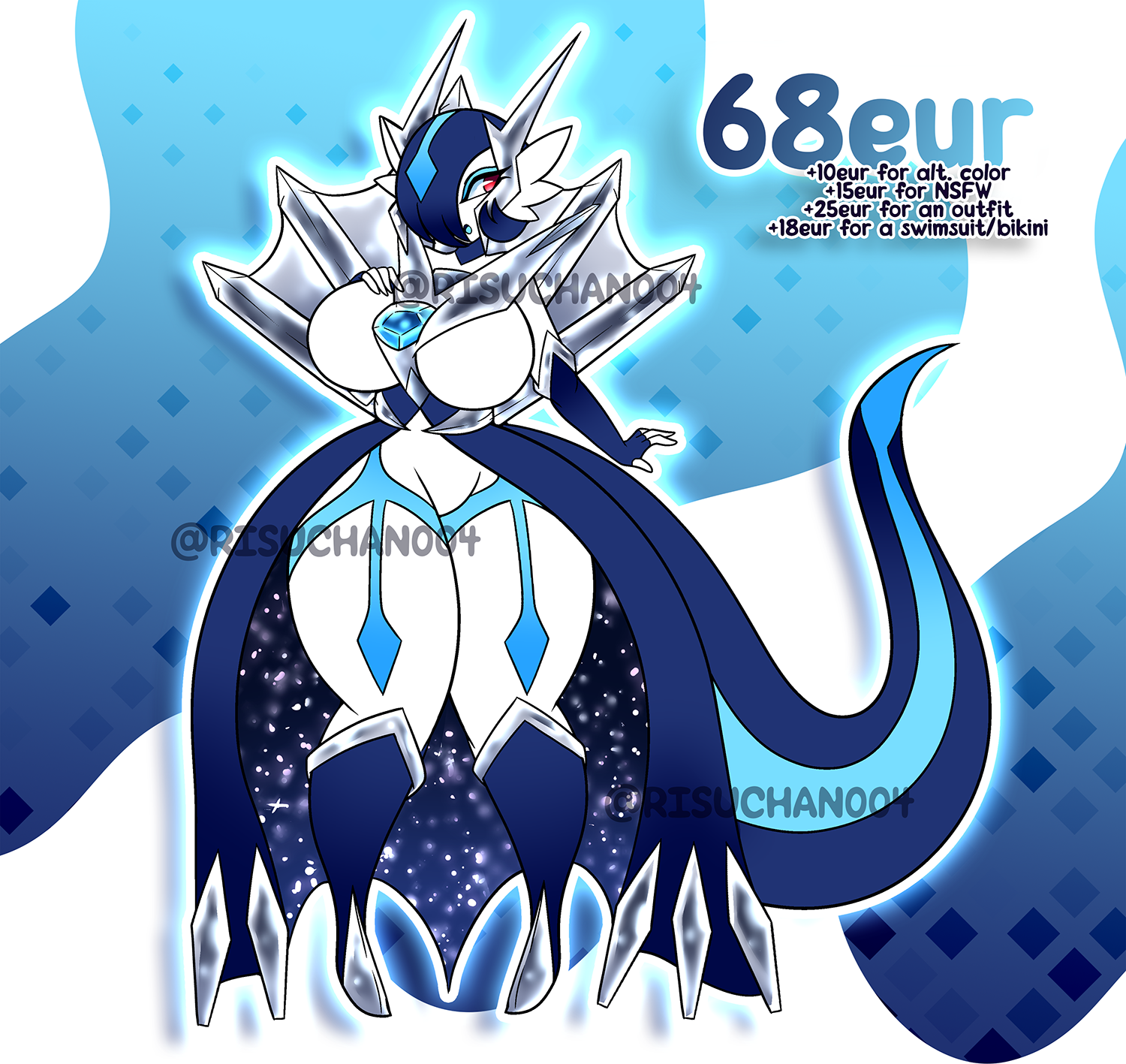 🔴 CLOSED - Arceus x Dialga FUSION ADOPT by risuchan004 -- Fur