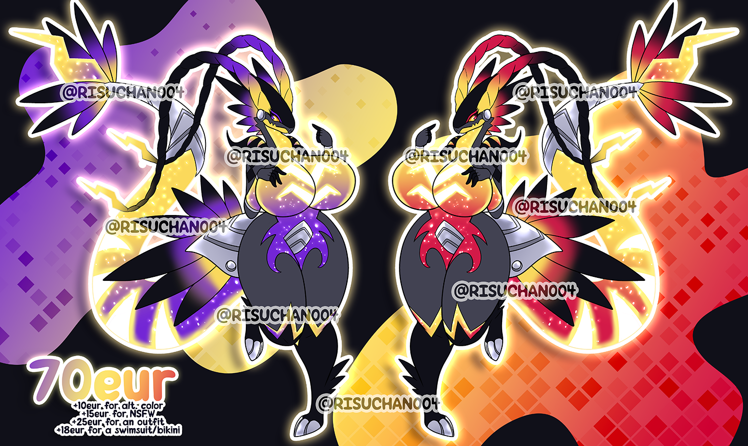 A fusion between the two new legendary pokemon - Koraidon and