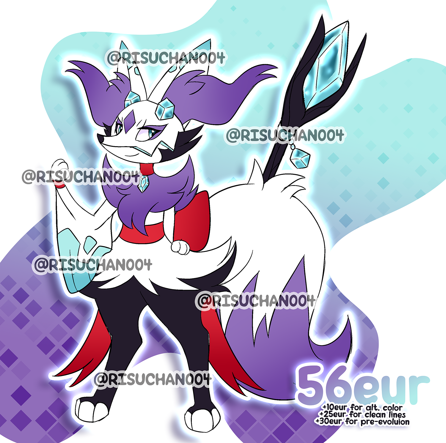 Braixen x Zekrom Fusion ADOPT - CLOSED by risuchan004 -- Fur Affinity [dot]  net