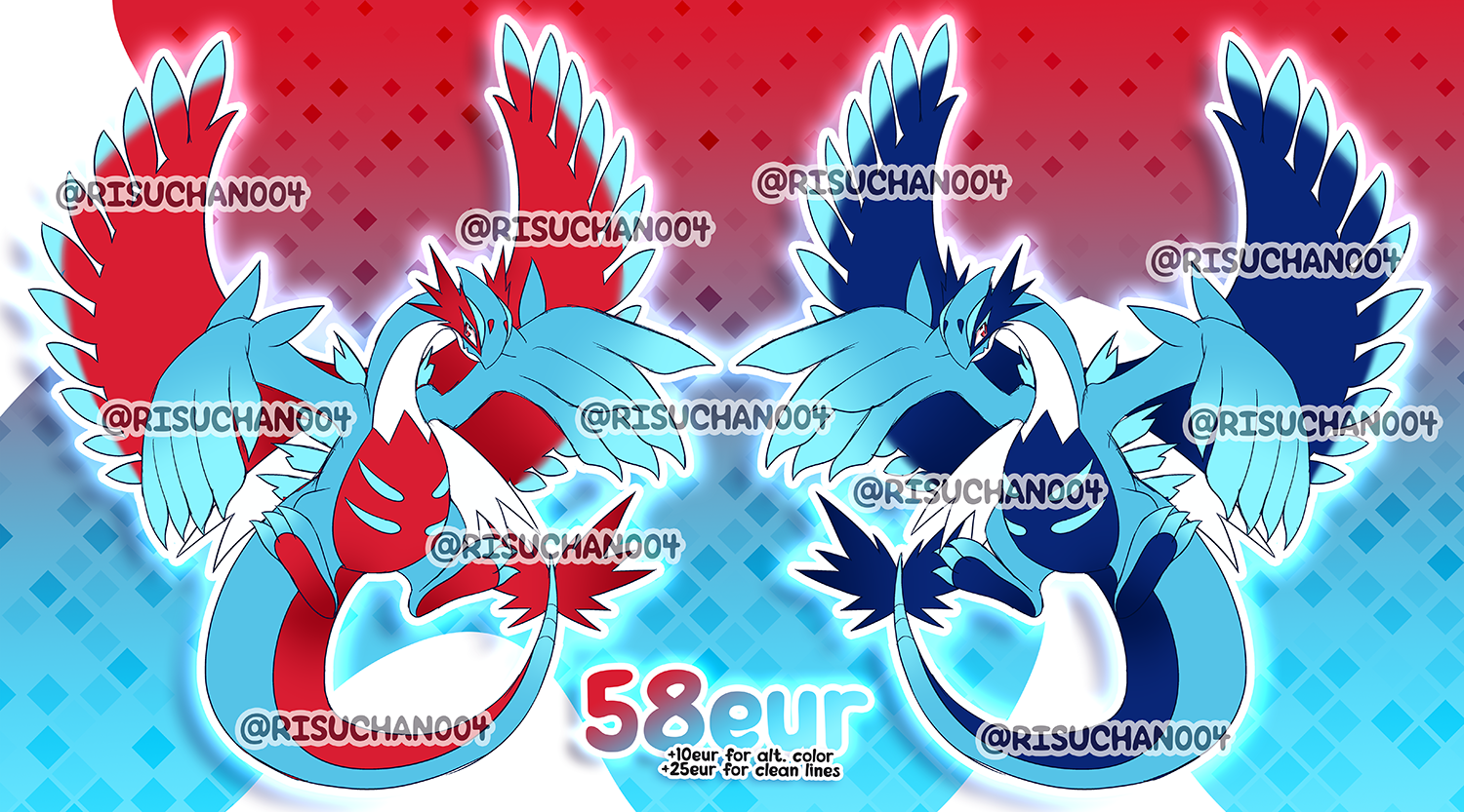 $20.00 Lugia/Zekrom Fusion Adopt (Sold) by min19 -- Fur Affinity [dot] net