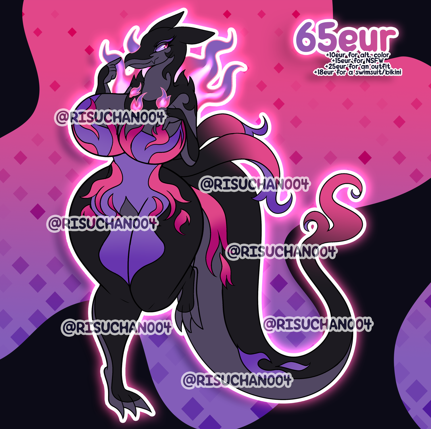 ADOPT CLOSED - Hisui Rayquaza shiny by maralmok -- Fur Affinity