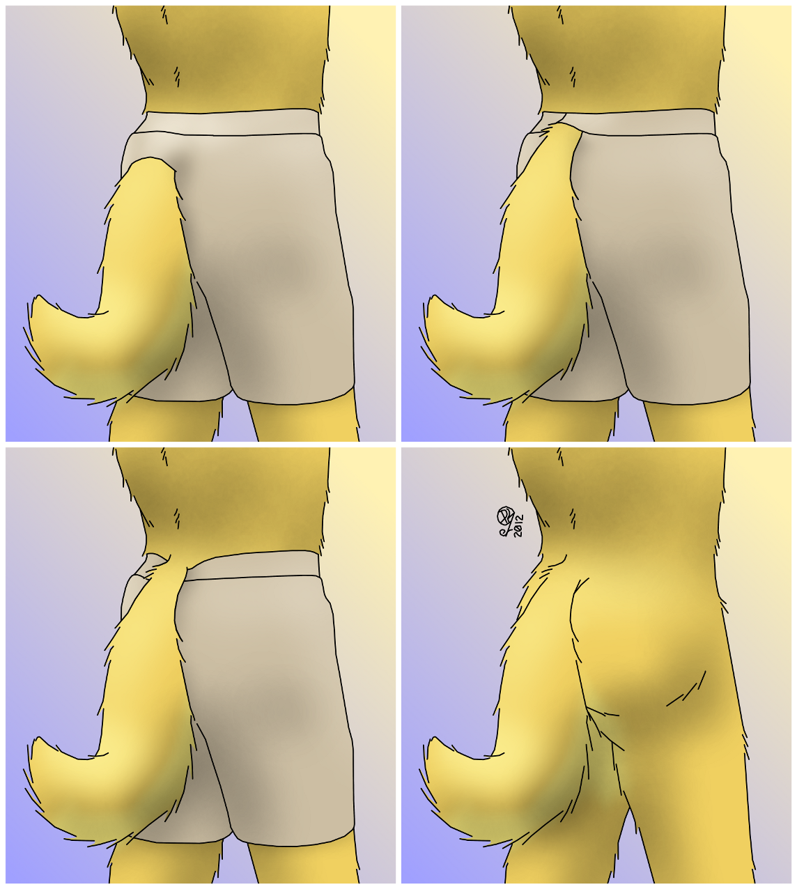 The Tail Pants Canons by rkniner -- Fur Affinity [dot] net