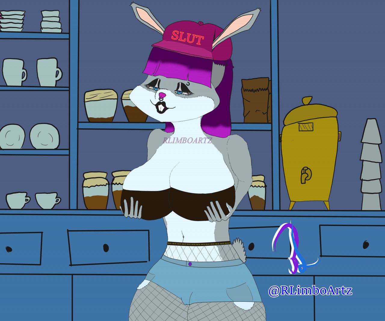 Big Titty Goth Bugs Bunny by RL1mb0 -- Fur Affinity [dot] net