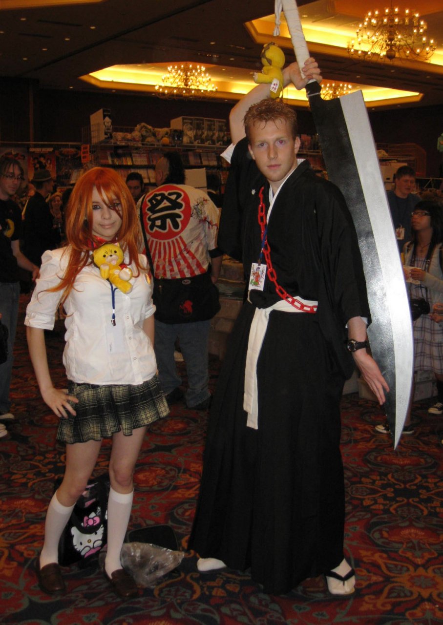 A-Kon 20 - Orihime and Ichigo (Bleach) by RNCoyote -- Fur Affinity [dot] net