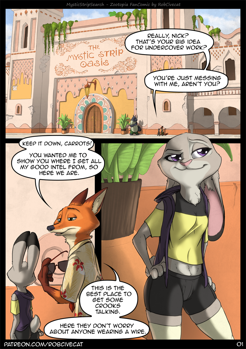 Mystic Strip Search - Page 01 by RobCivecat -- Fur Affinity [dot] net