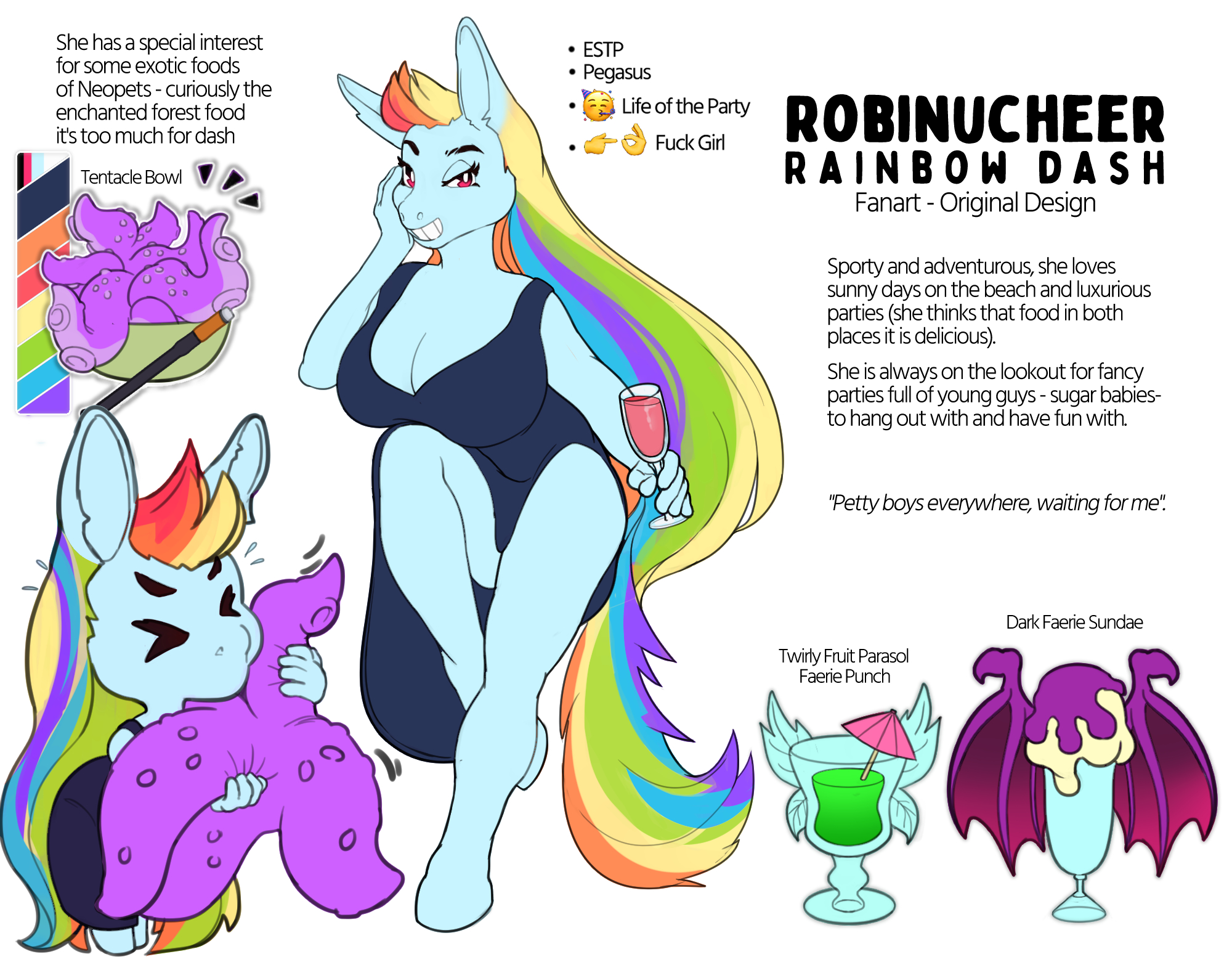 Character Sheet - Rainbow Dash (MLP) by Robinucheer -- Fur Affinity [dot]  net