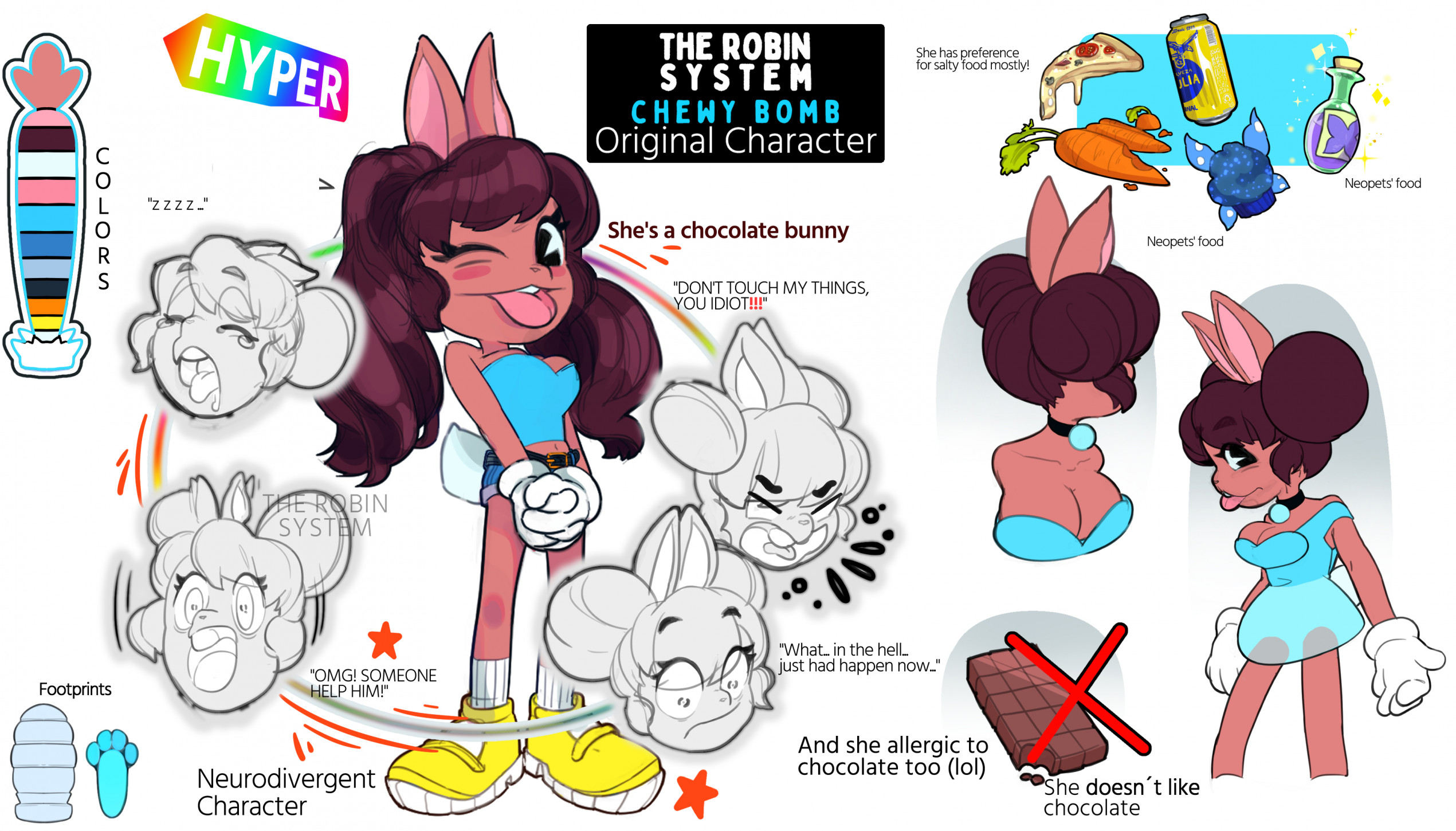 Chewy Bomb [OC] (Bunny) by Robinucheer -- Fur Affinity [dot] net