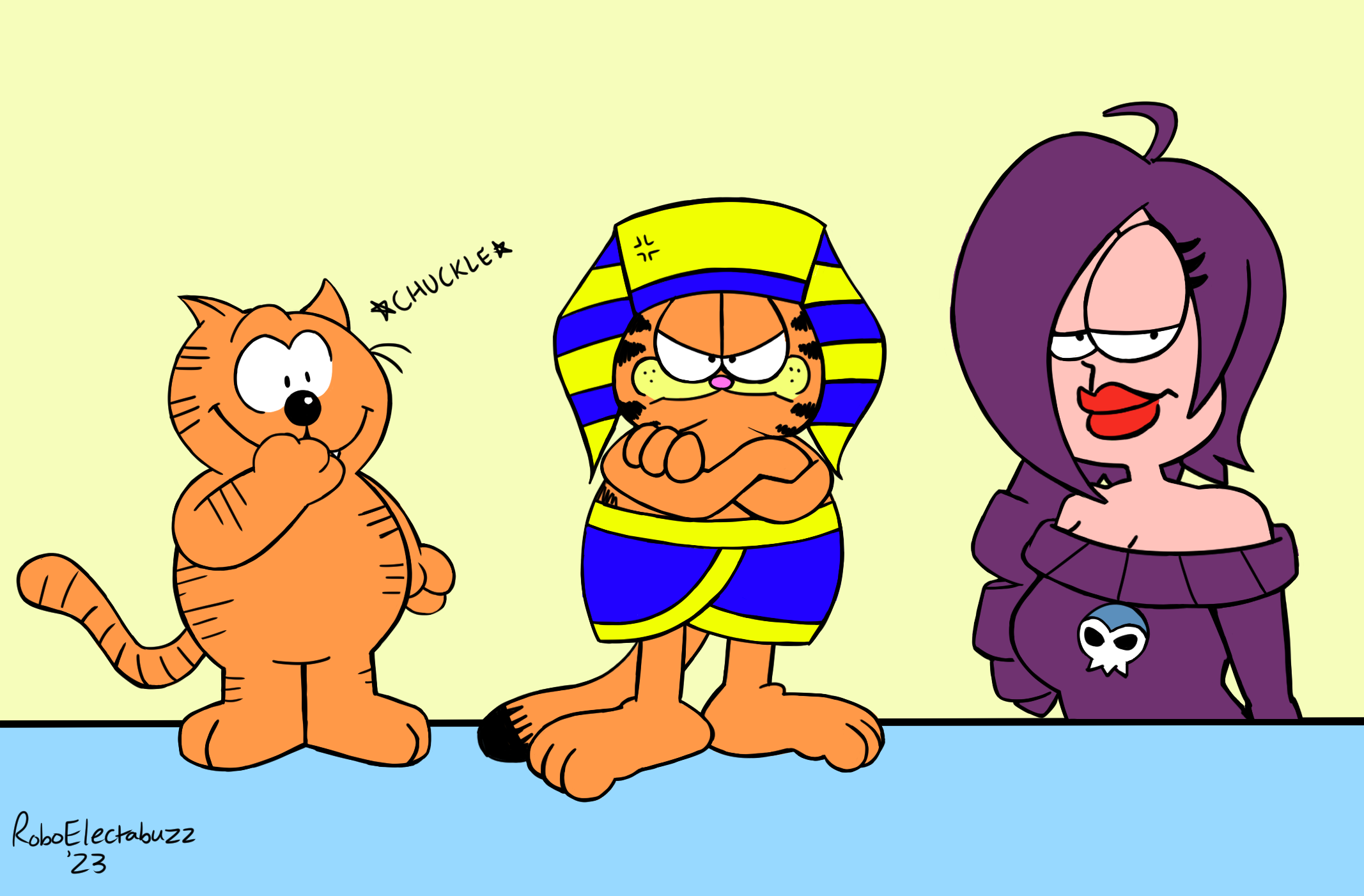 Garfield Does the Ankha Dance by RoboElectabuzz -- Fur Affinity [dot] net