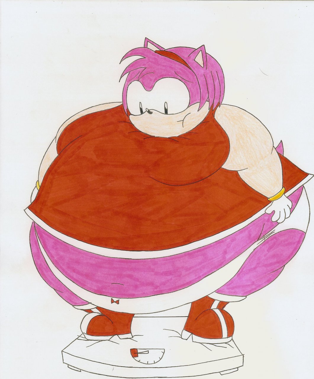Obese Amy Rose. 