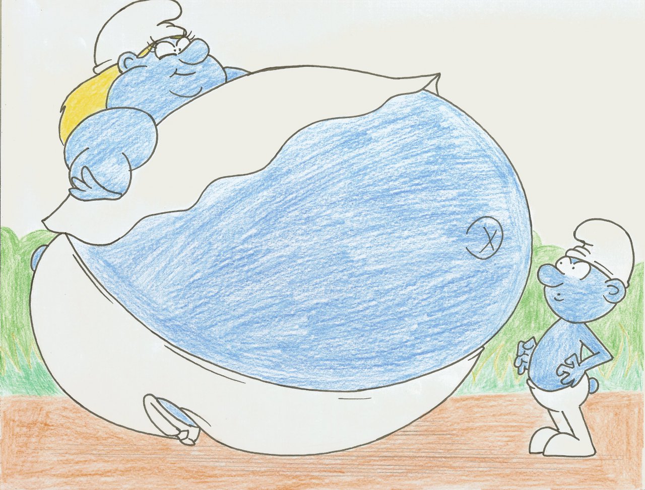 Fat smurfette