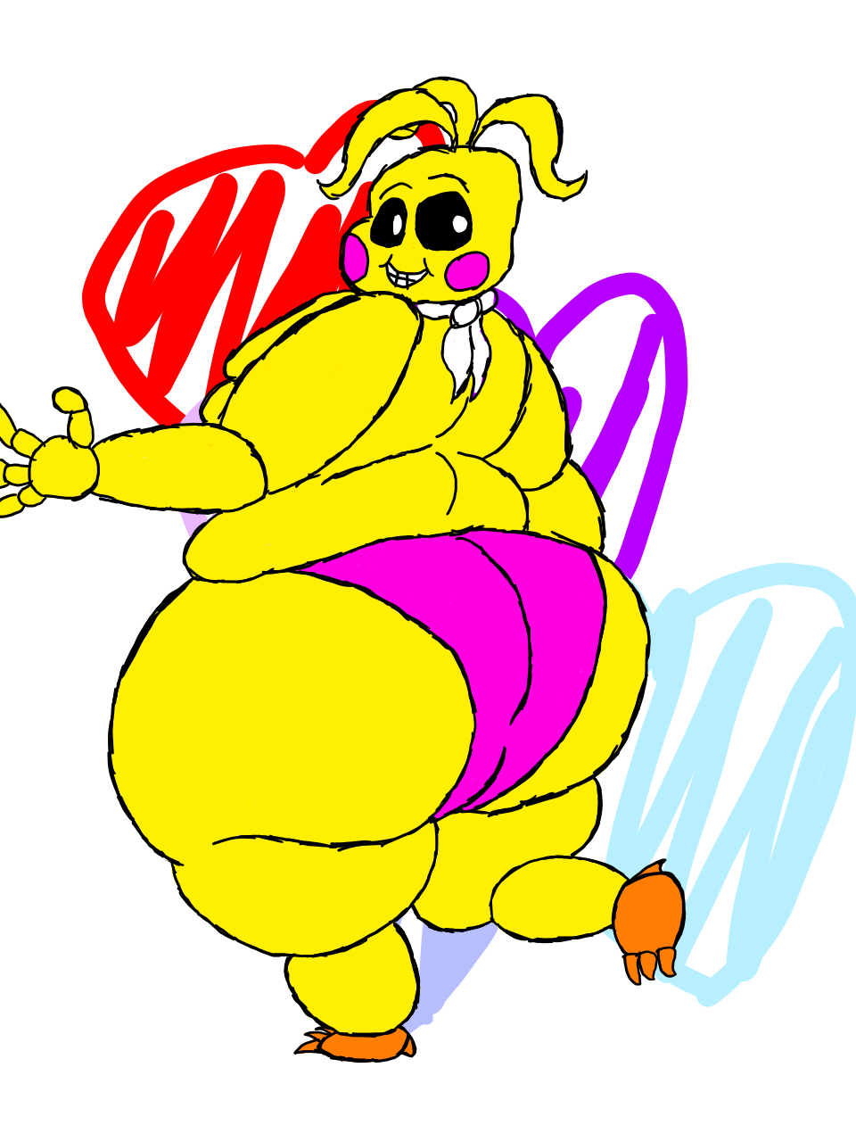 Chubby. five. fnaf. chica. at. 