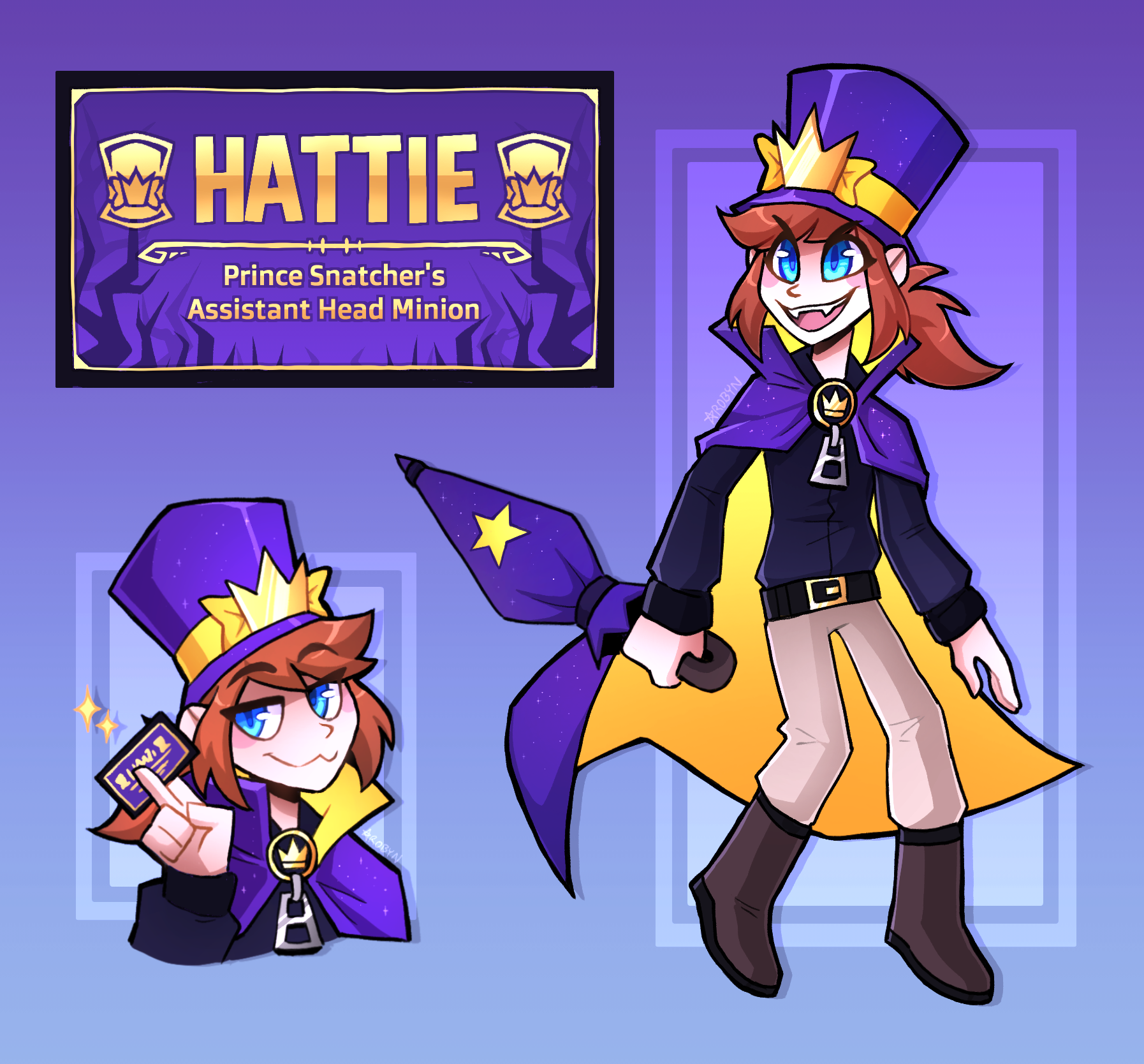 A Hat in Time - Snatcher and Hat Girl by RobynTheDragon -- Fur Affinity  [dot] net