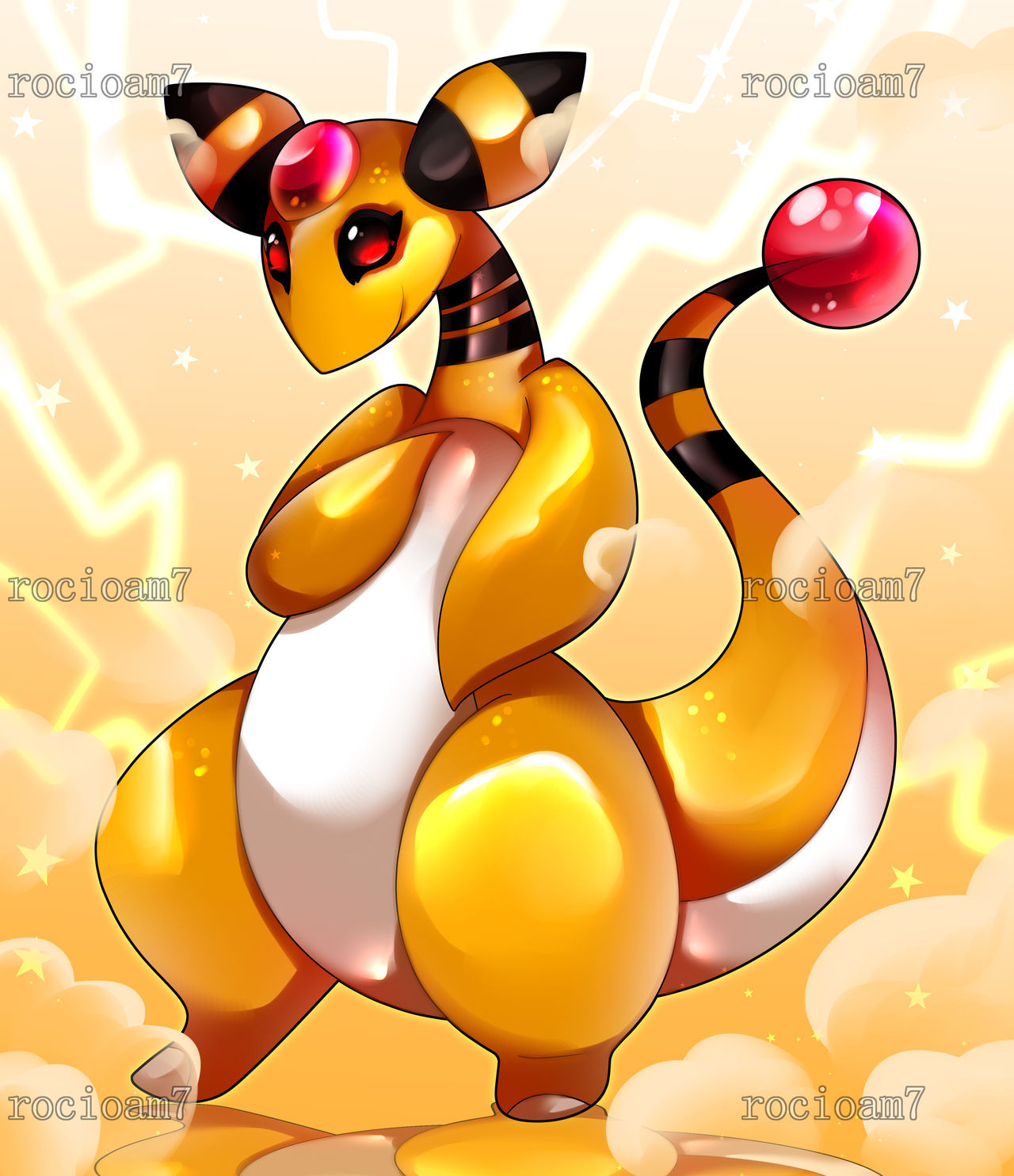 Ampharos - Pokémon - Image by nonkumakawayusu #3347276 - Zerochan Anime  Image Board