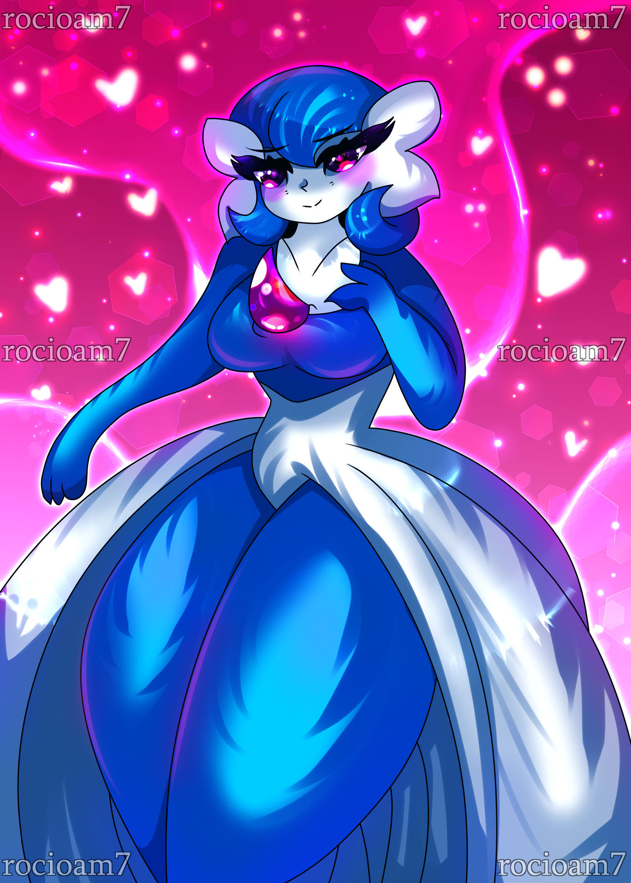 HikariNio on X: @Touyarokii even fangames have awesome blue shinies. you  should check out Pokemon Reborn! they have custom shinies! this is my shiny  Gardevoir.  / X