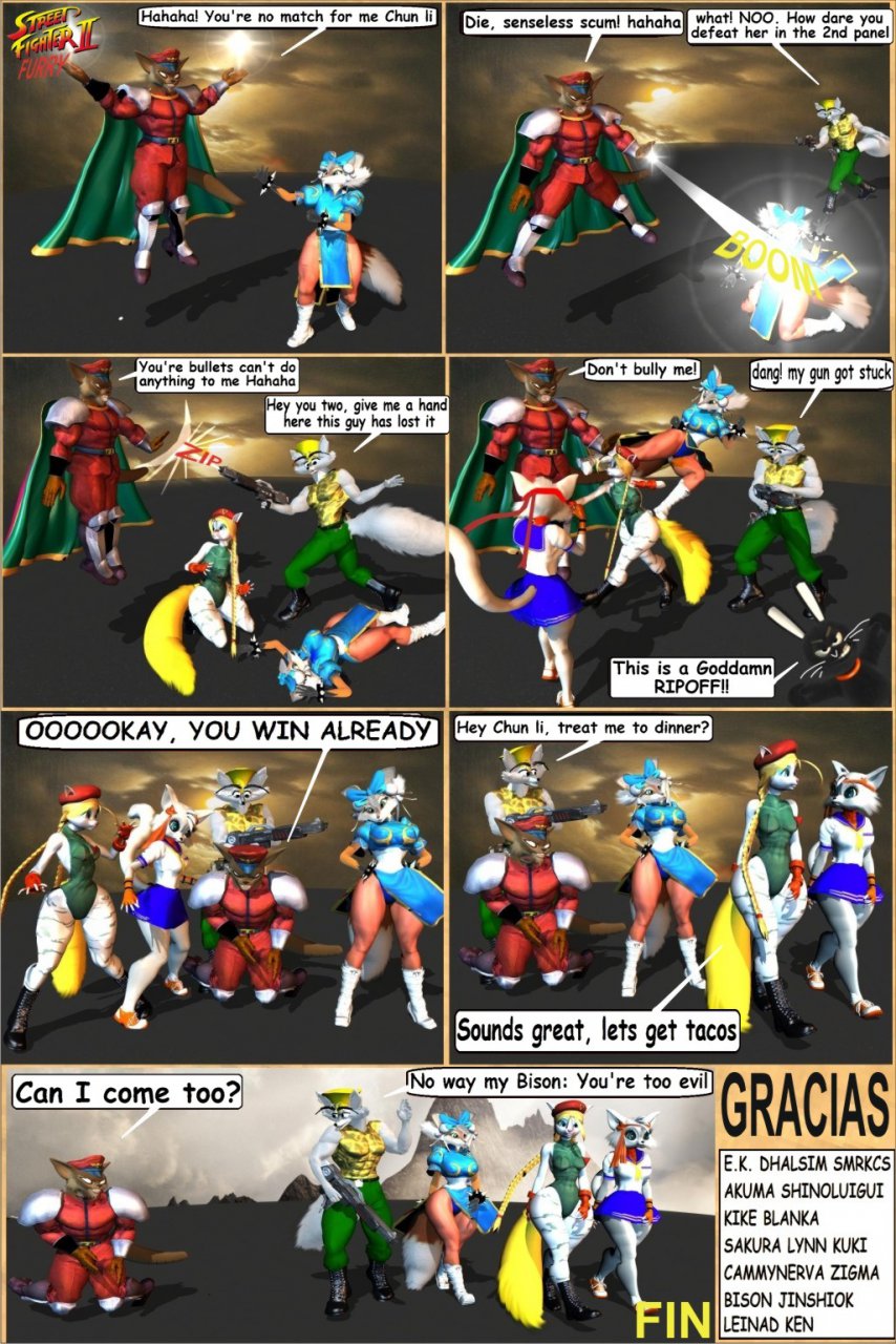 Street Fighter Bison VS Chun lee comic by rokefox -- Fur Affinity [dot] net