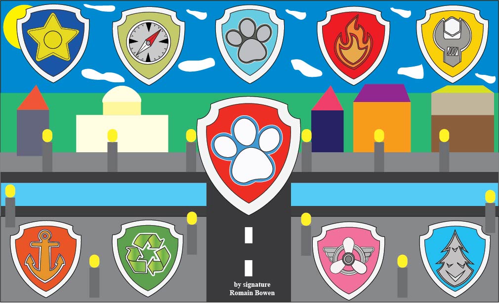 Paw Patrol Main Symbols by romainbowen22 Fur Affinity dot net