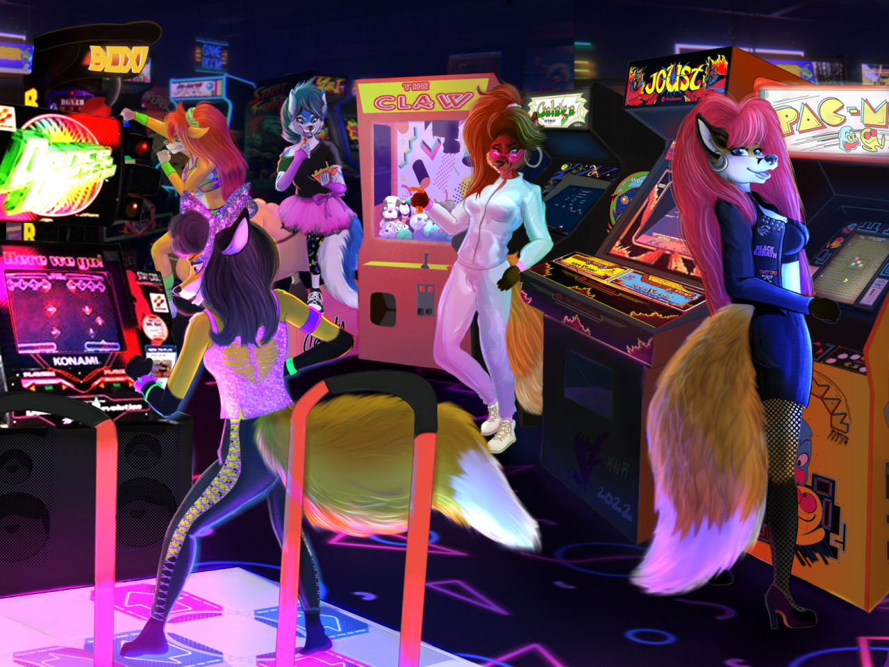 Vixen night at the Arcade by Roxxy-N-Roll -- Fur Affinity [dot] net