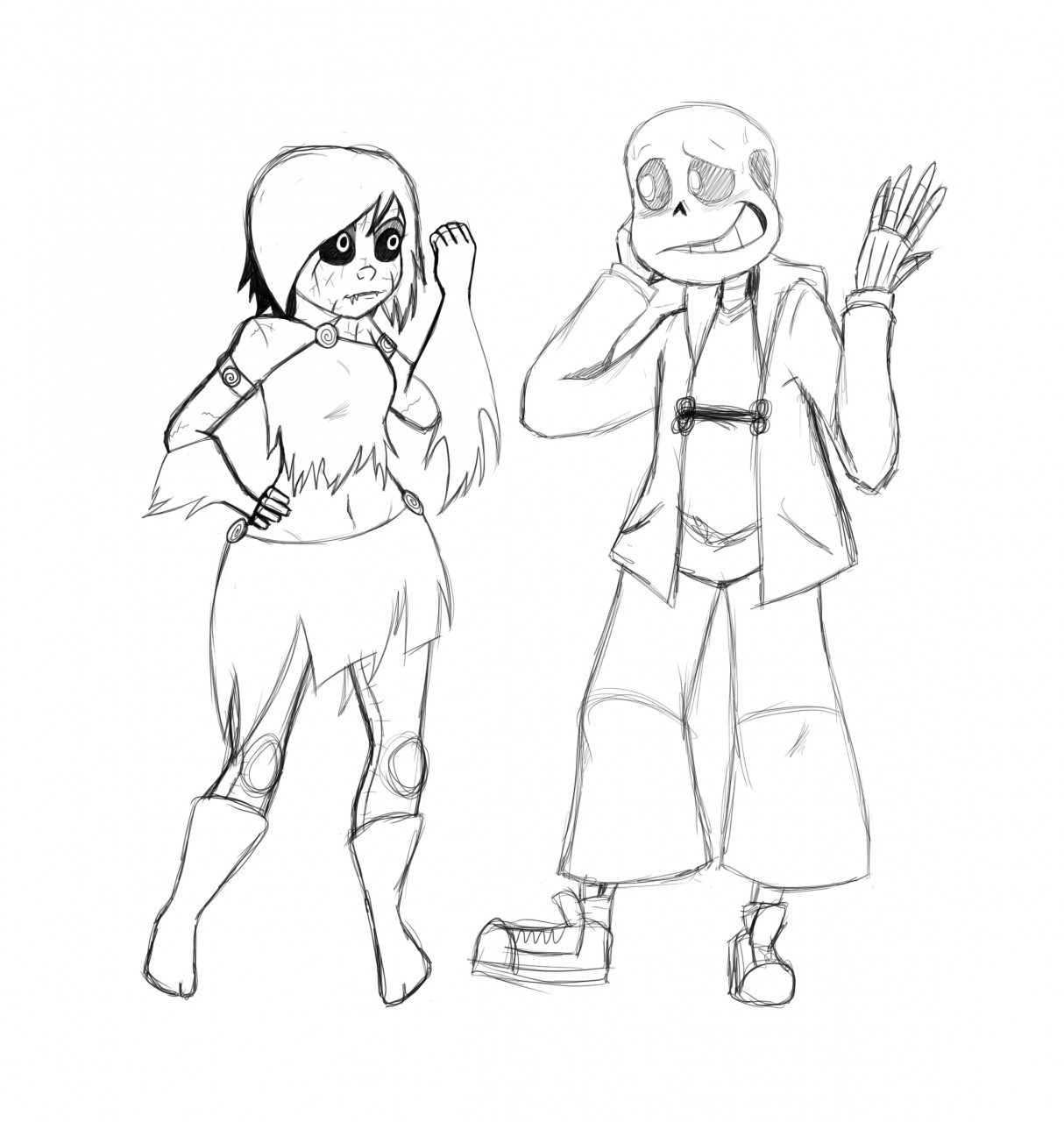 Esheye and sans first meeting by rtnightmare fur affinity dot net