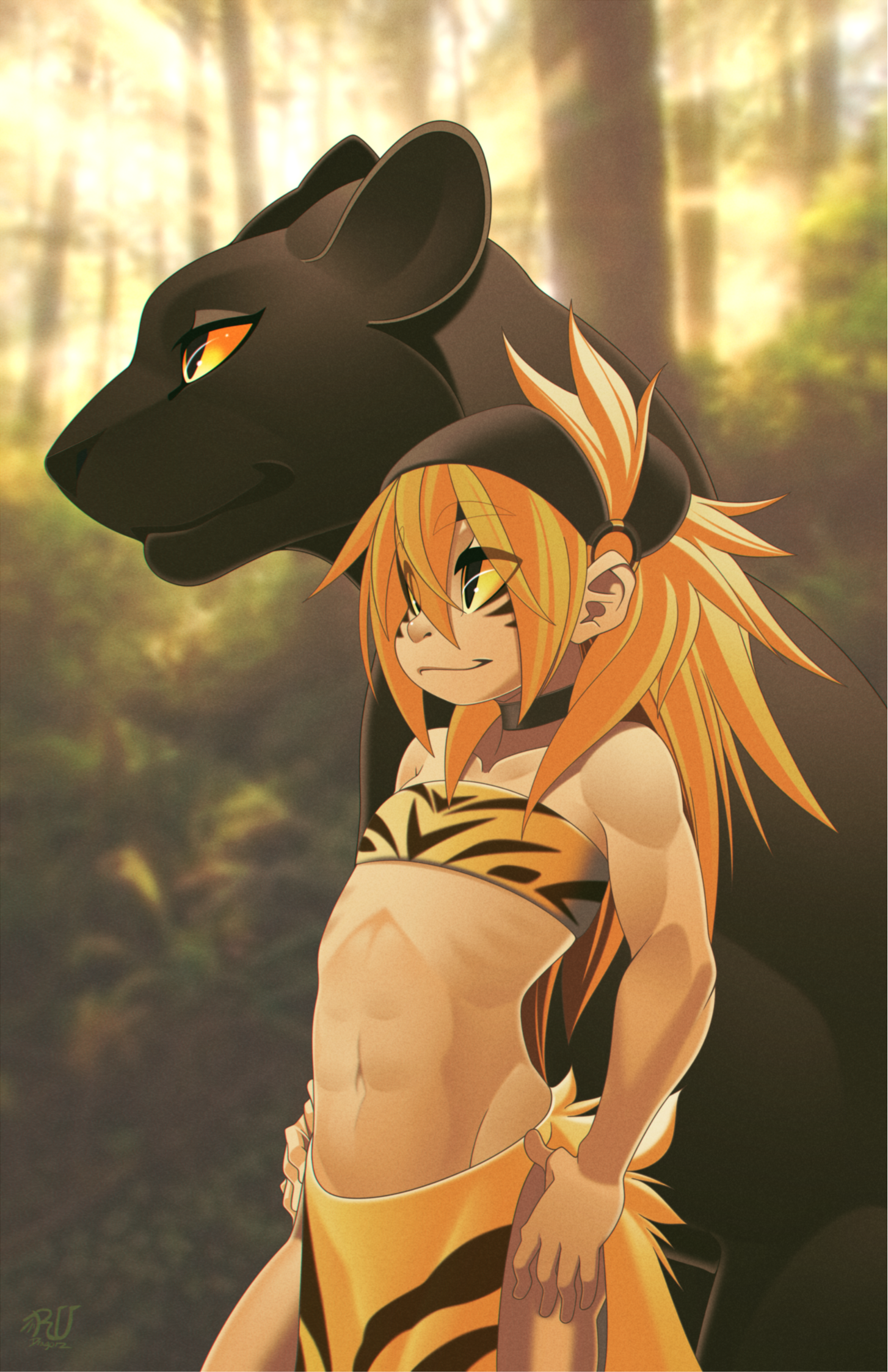 1134 X 705 1 - Girl And Panther Anime Transparent PNG - 1134x705 - Free  Download on NicePNG
