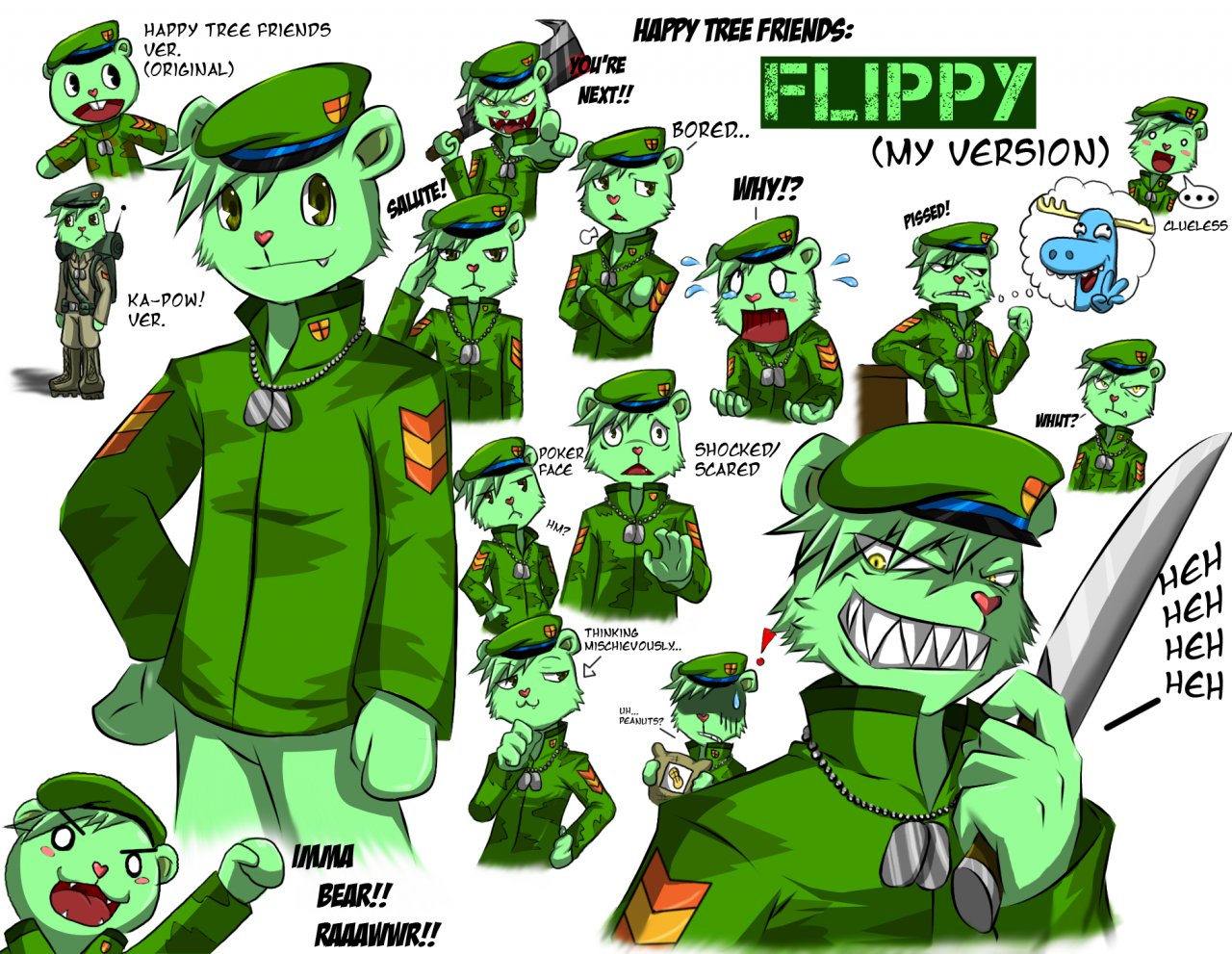 Flippy-Flaky-and-Splendid-anime-happy-tree-friends-2552177… | Flickr