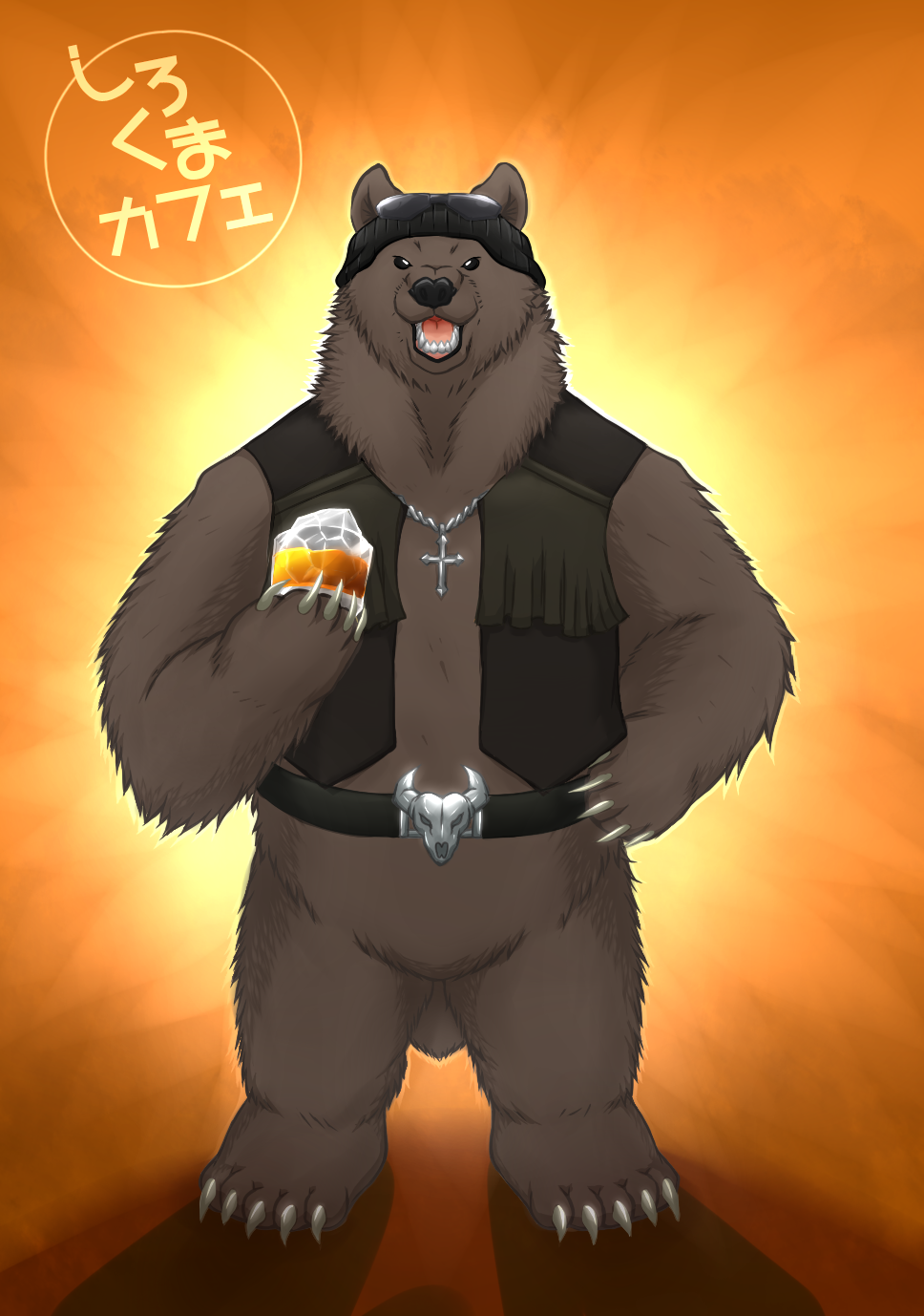 Shirokuma #Grizzly | Polar bear cafe, Furry art, Anime