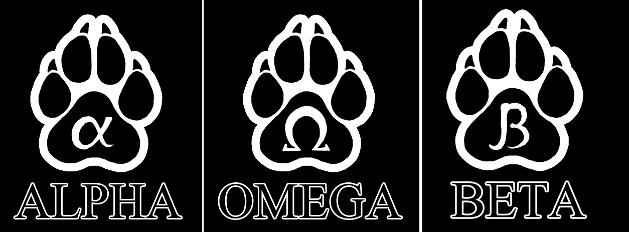 ALPHA OMEGA BETA T shirt designs by Rukis Fur Affinity dot