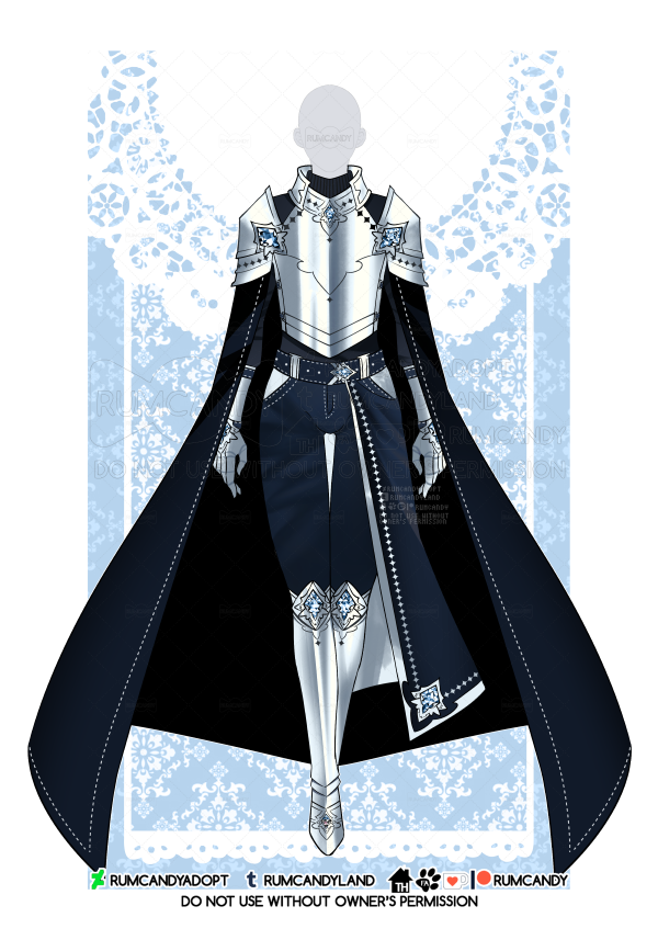 Argente Bleu Chevalier Knight Outfit R1207 (sold) by RumCandy -- Fur  Affinity [dot] net