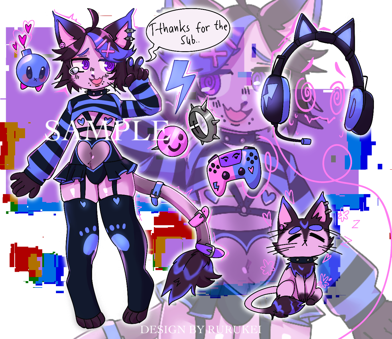 OPEN ADOPTABLE FEMBOY STREAMER by Rurukei -- Fur Affinity [dot] net