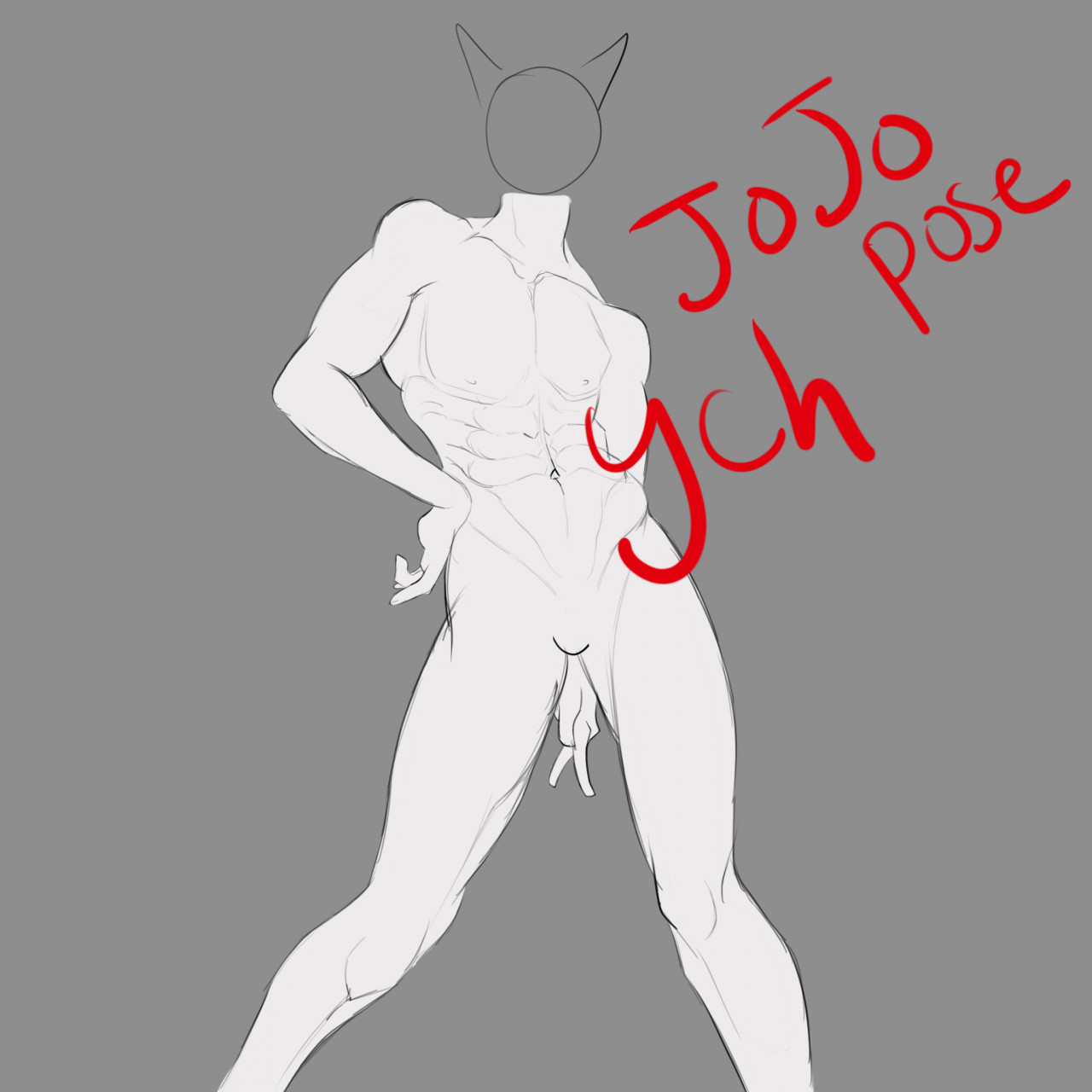 Comm: JoJo pose! by Justaboyfromtheforest -- Fur Affinity [dot] net