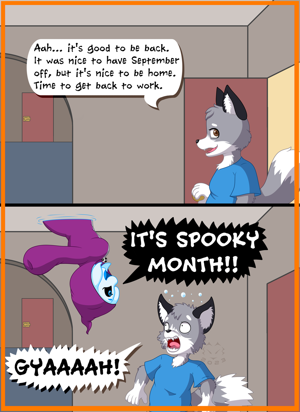 Almost Got Them (Spooky Month Comic) by Alexaisbeautiful2021 on