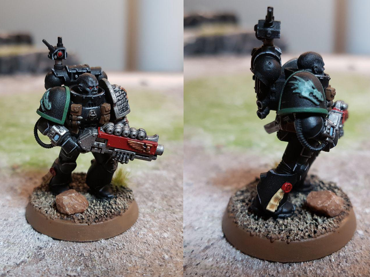 WH40K] Death Watch - 1st Kill Team - Salamanders Veteran by