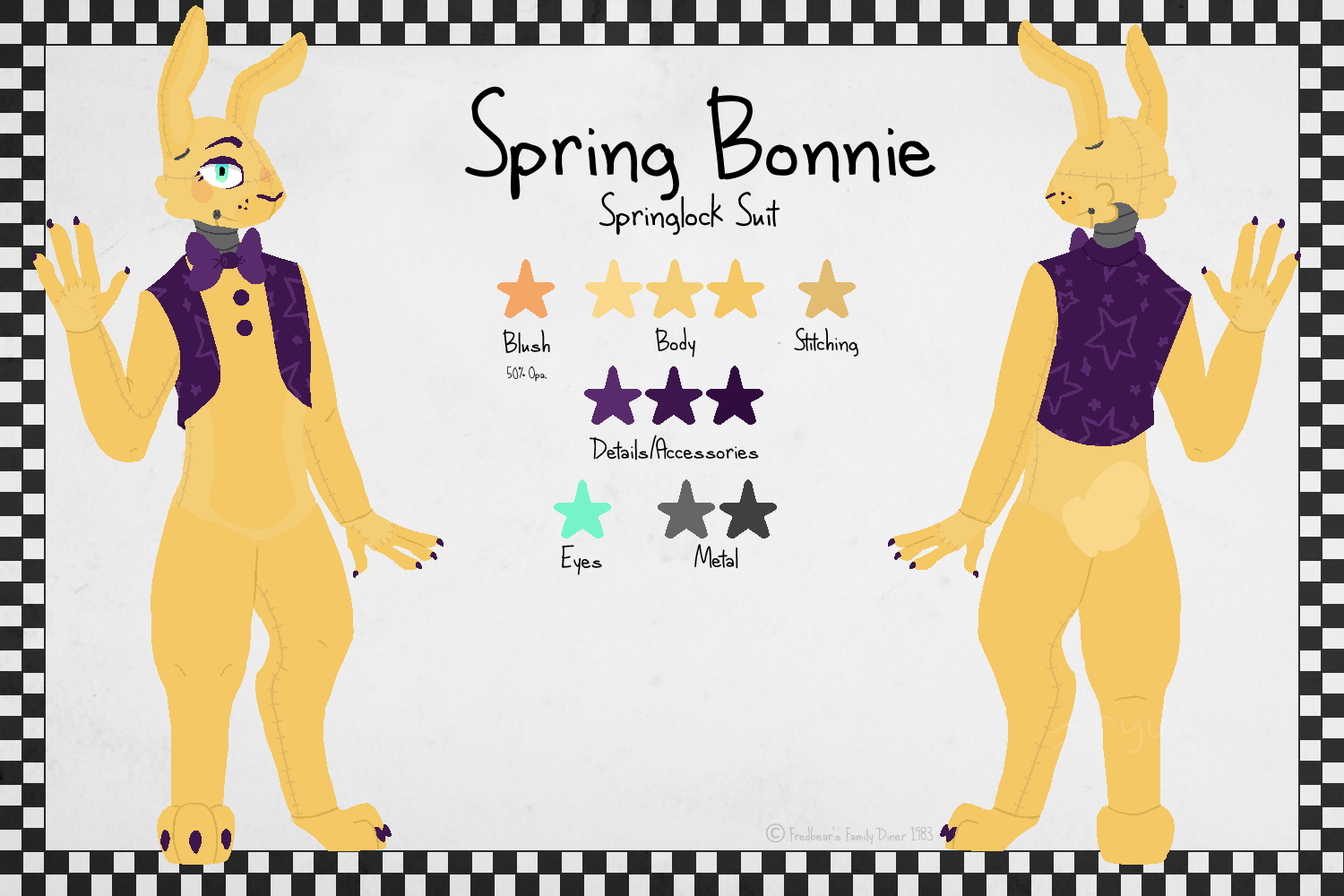 Spring Bonnie Reference by ryugetsu -- Fur Affinity [dot] net