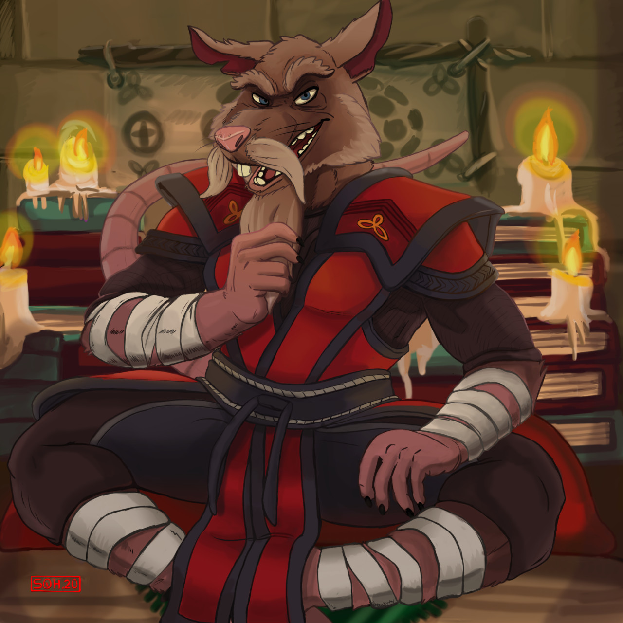 Master Splinter in Uniform (SMITE) by S-O-Husky -- Fur Affinity [dot] net