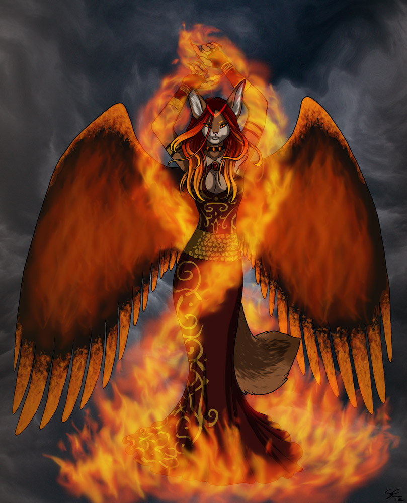 Goddess of Flame by SabretoothedErmine -- Fur Affinity [dot] net
