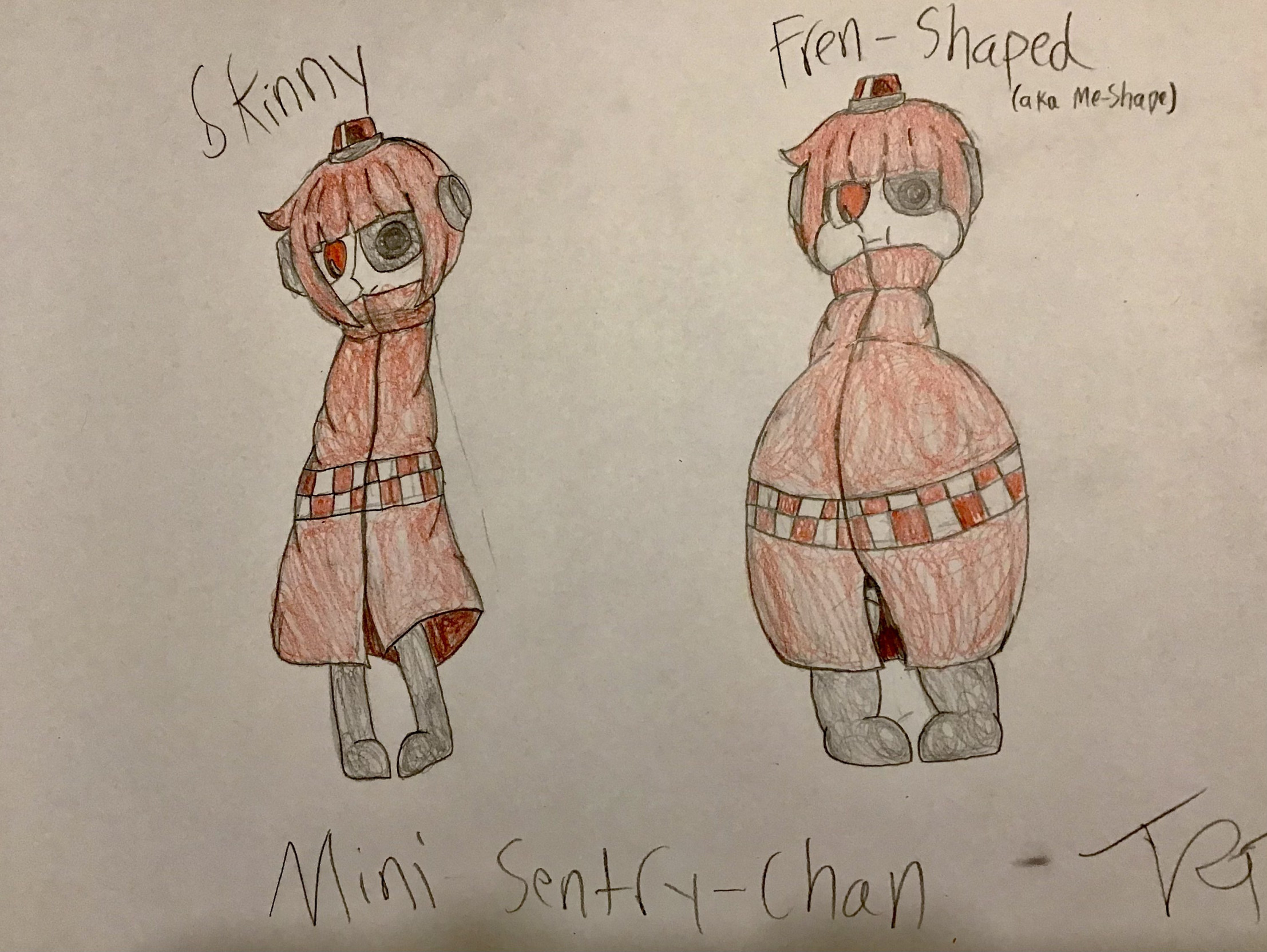 The two shapes of Mini Sentry-Chan by saffi5luv -- Fur Affinity [dot] net