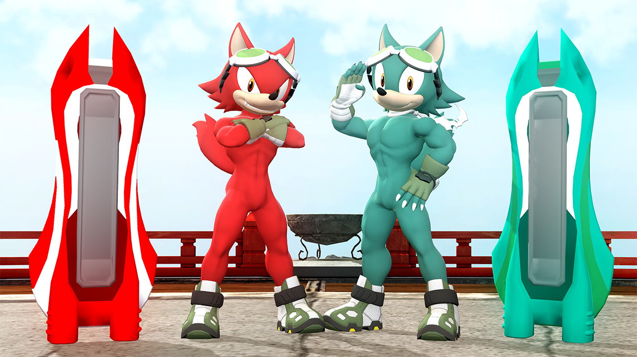 Gadget and Gizmo in Riders outfits by SaiyanGoku4 -- Fur Affinity [dot] net