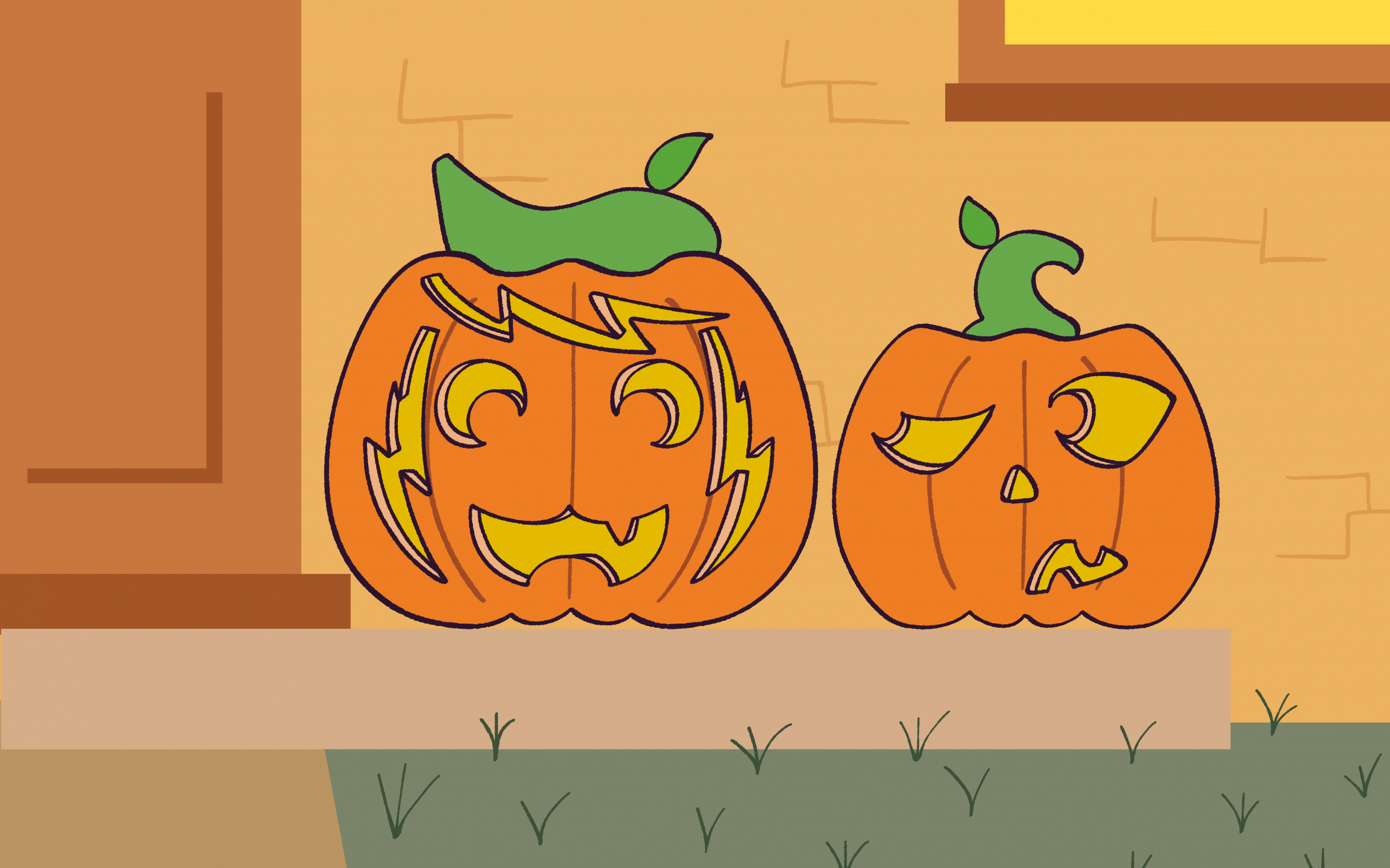 Porch Pumpkins