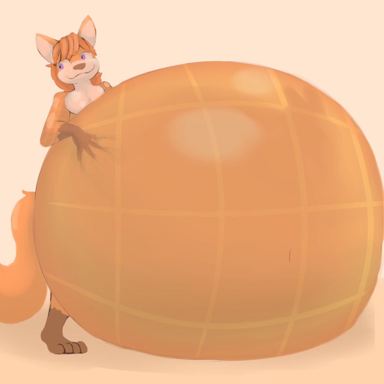 Gooey Waffle Wolf by Samfurry Fur Affinity [dot] net
