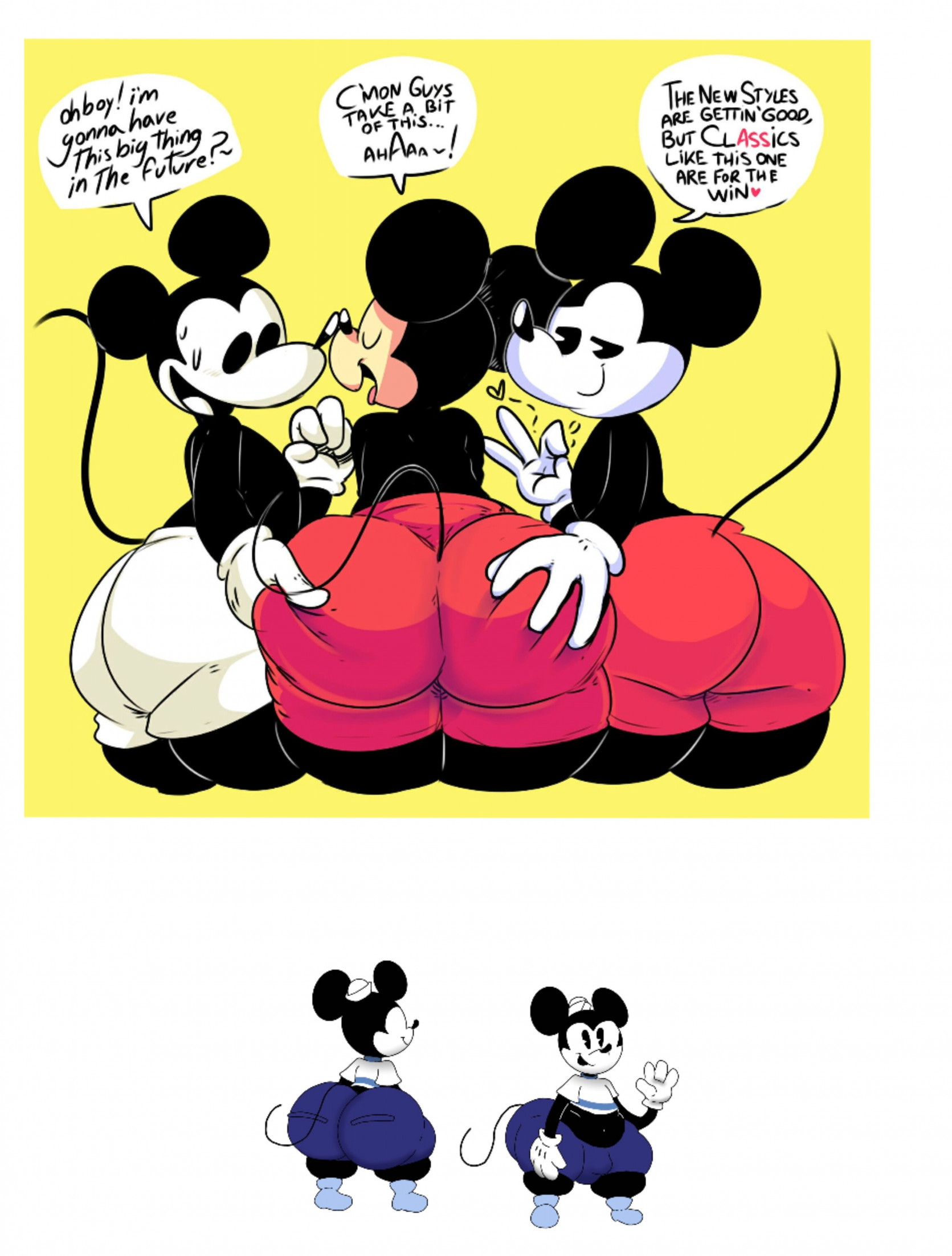 Mickey mouse thicc