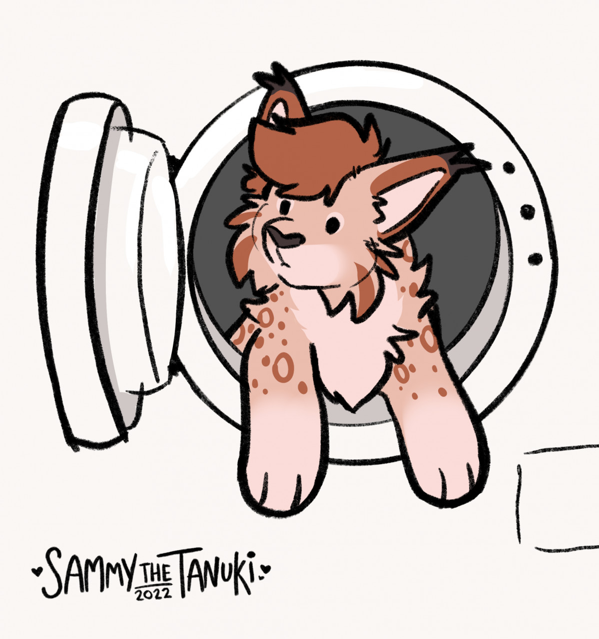 Little Guy In The Washing Machine c By SammyTheTanuki Fur Affinity 