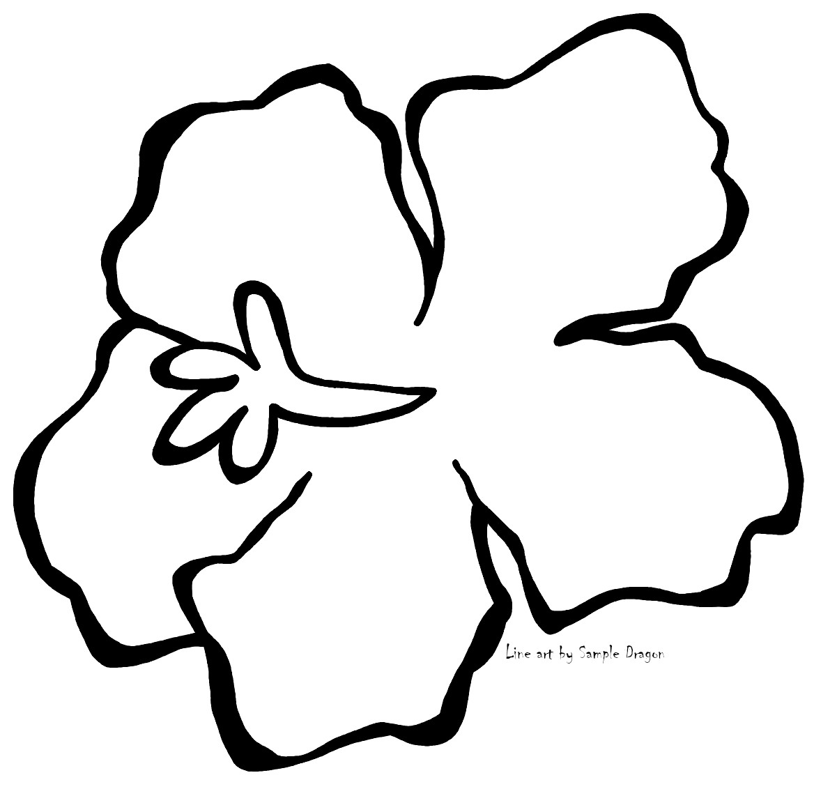 hibiscus coloring pages