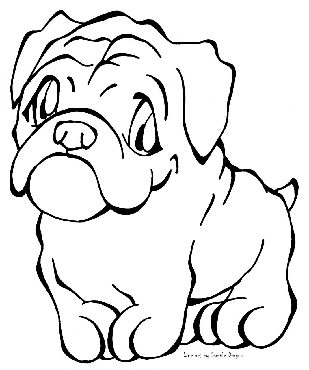 bulldong coloring pages