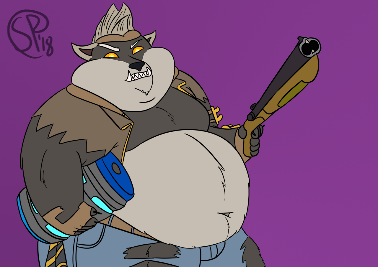 Fat Fortnite Werewolf by samtheslam10 -- Fur Affinity [dot] net