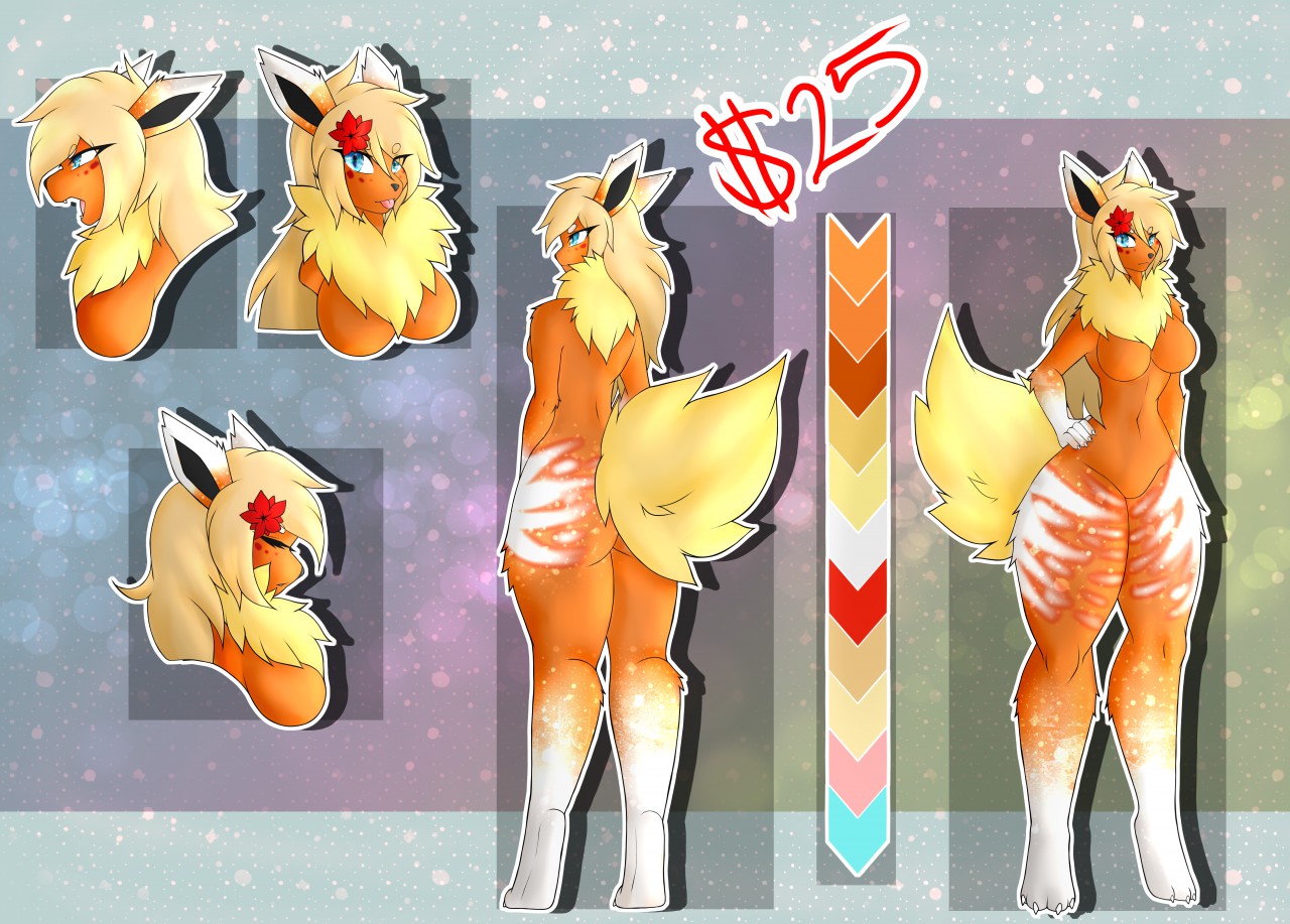 FLAREON EVOLUTION POKEMON [ADOPT RE-OPEN] by ExBesh -- Fur Affinity [dot]  net